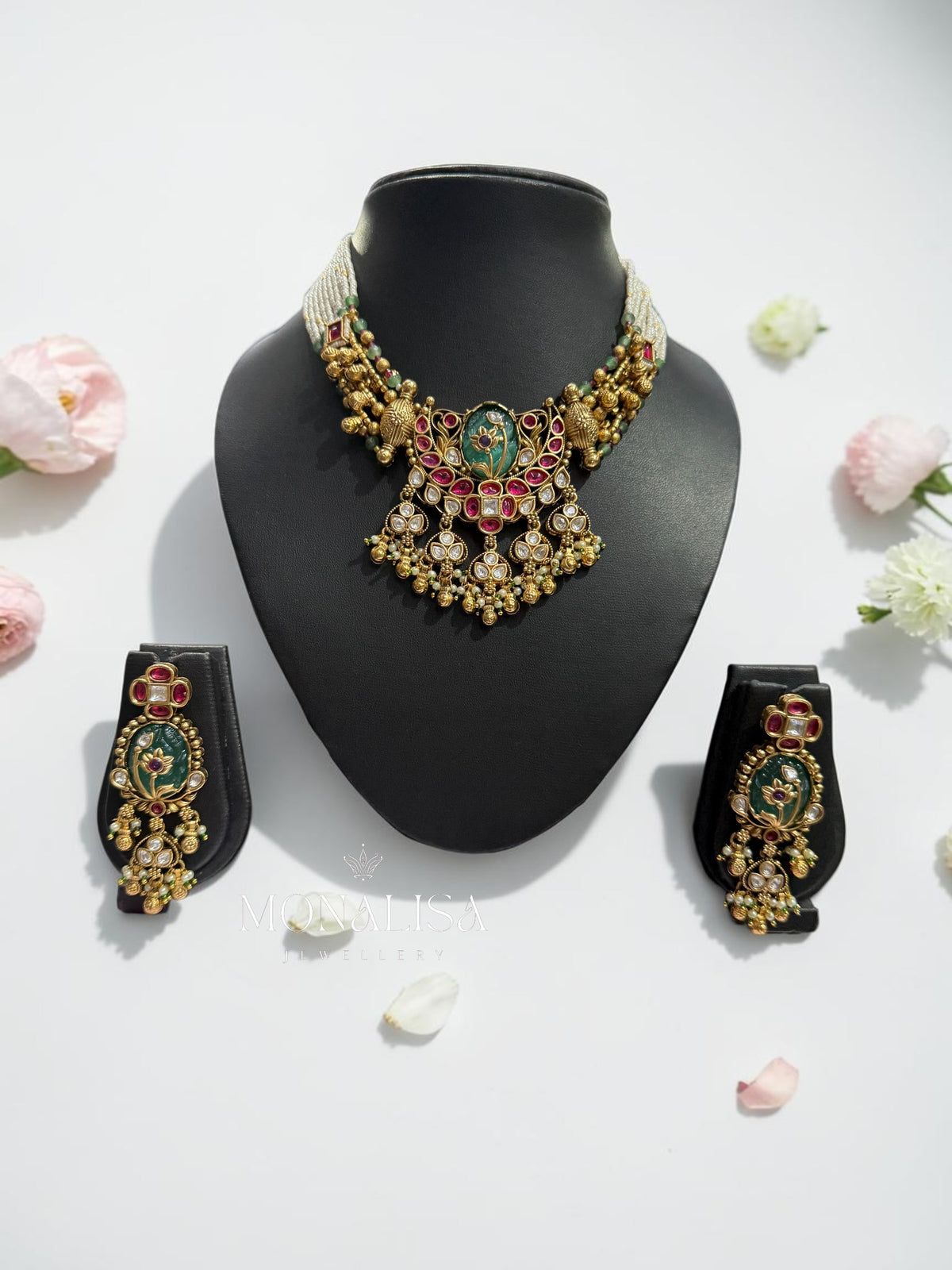 Sarika Antique Designer Necklace Set