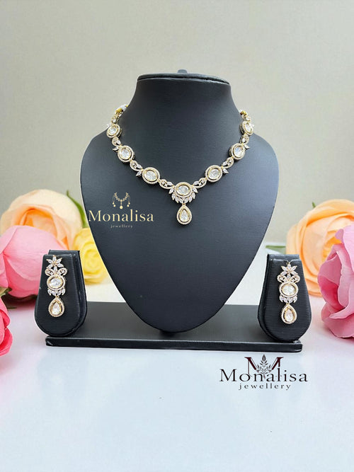 Aamiya Polki Designer Necklace Set