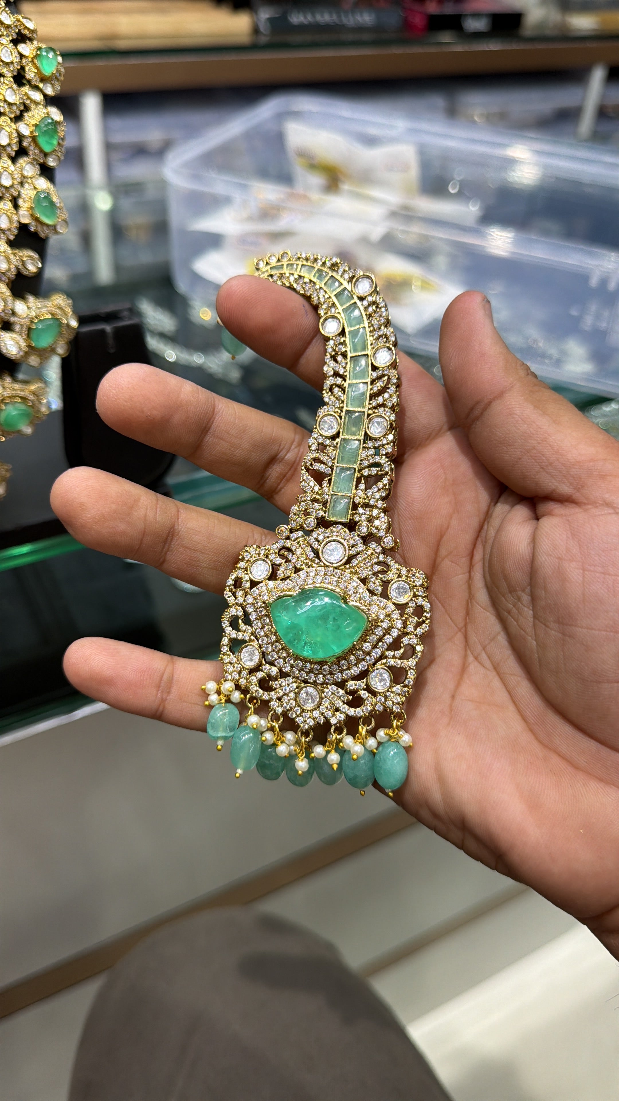 Ishan khattar Groom Combo Designer Necklace Set+kalangi