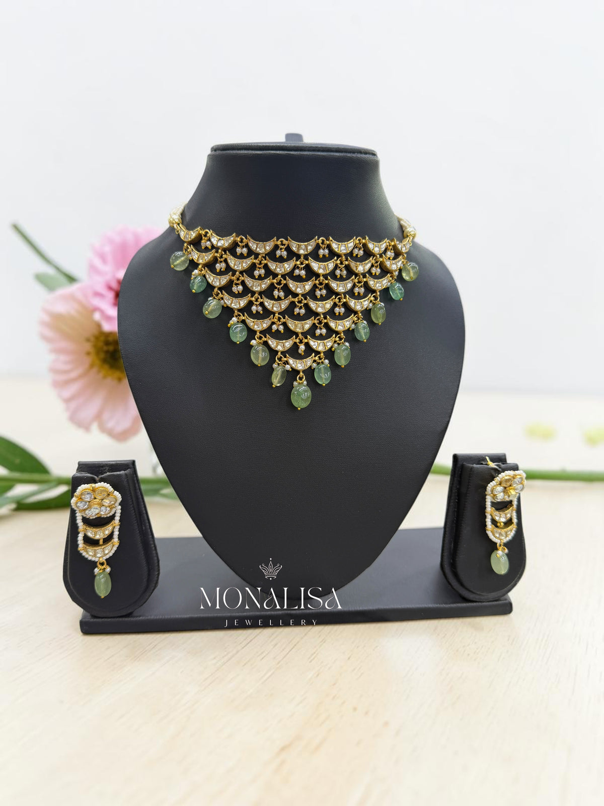 Sahvini Kundan Designer Necklace Set