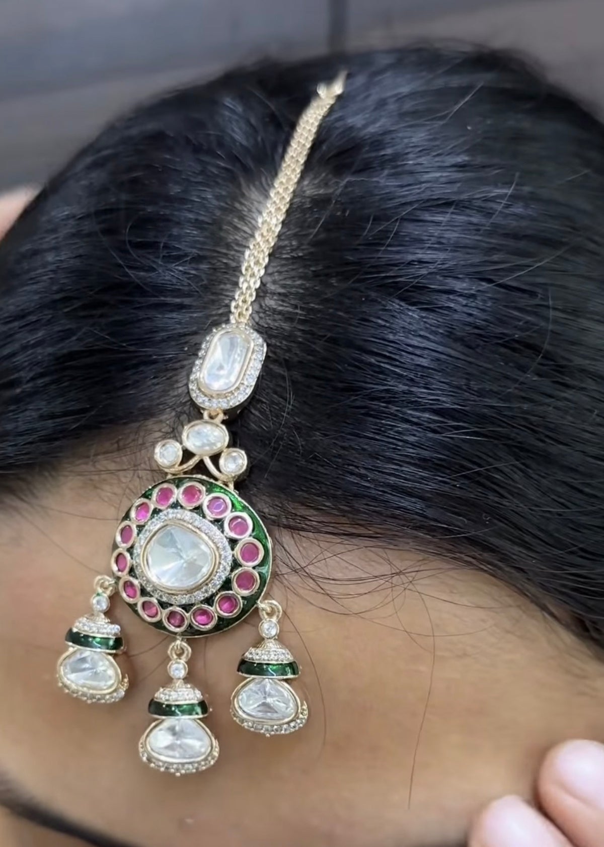 Ishi Polki Designer Necklace Set