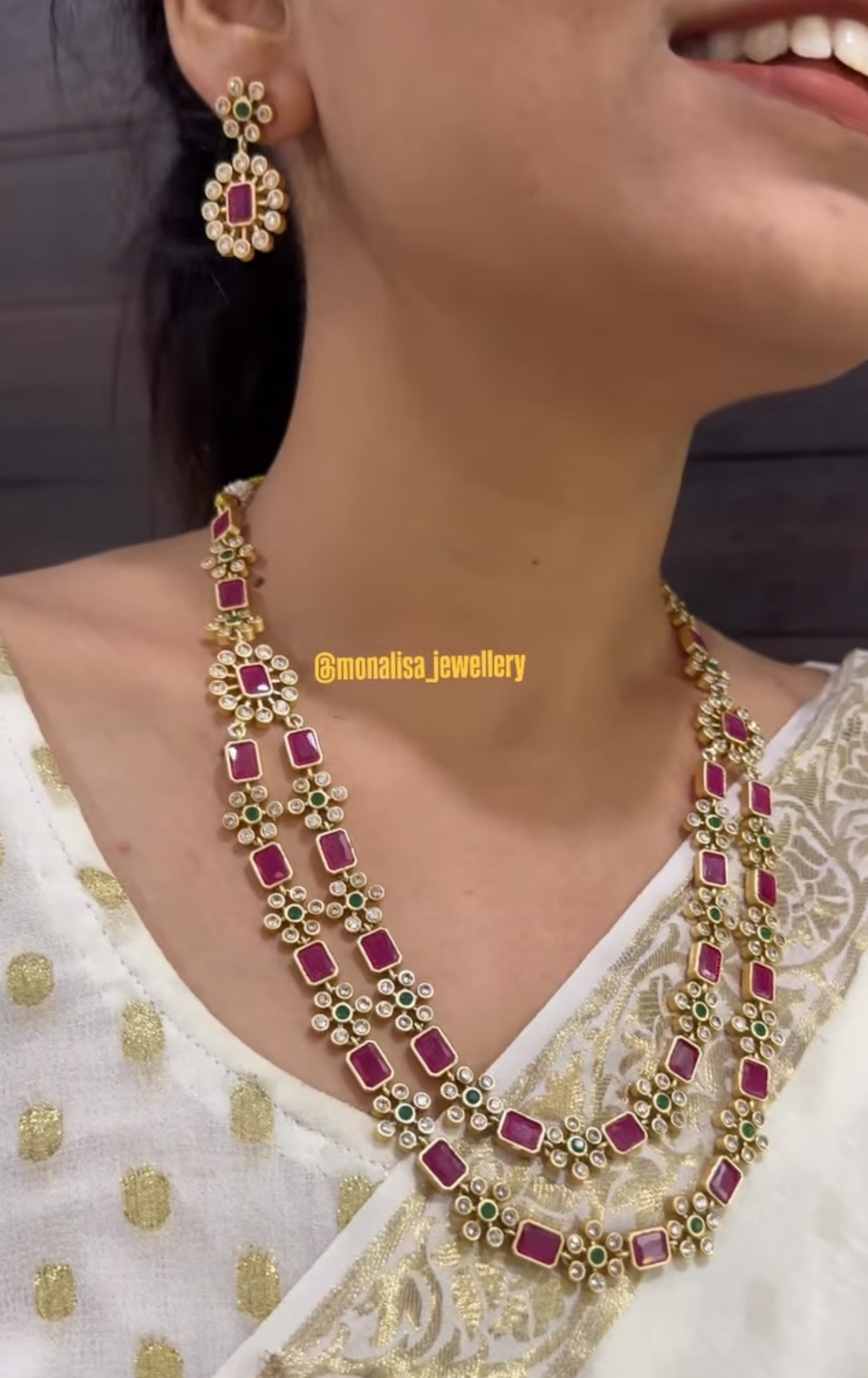 Shachi Antique Designer Necklace Set
