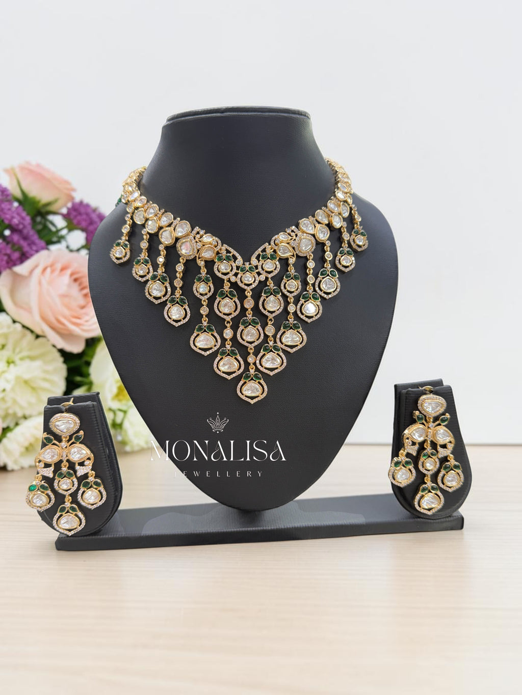 Aditi Polki Designer Necklace Set