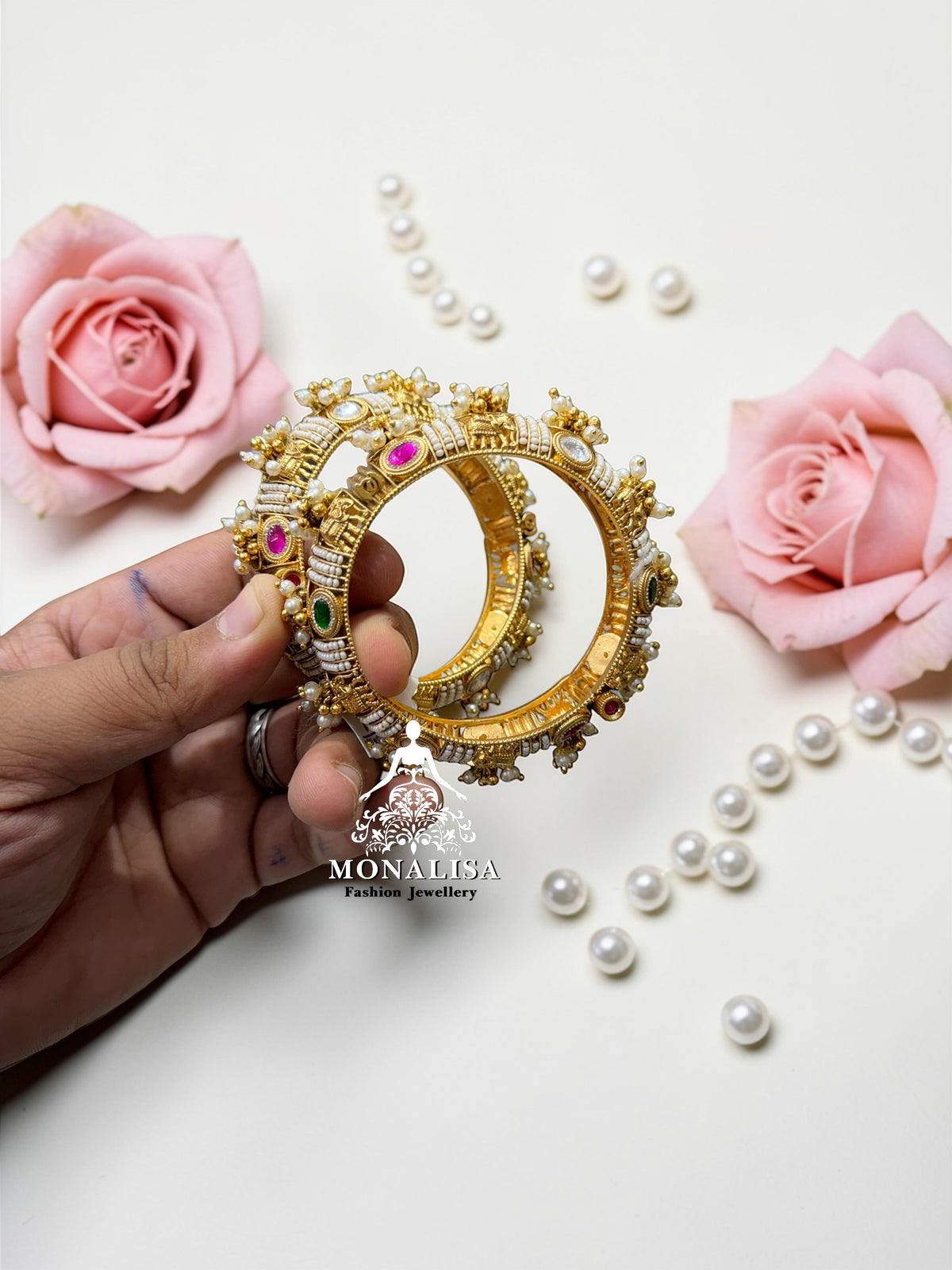 Rajvika Antique Designer Bangles