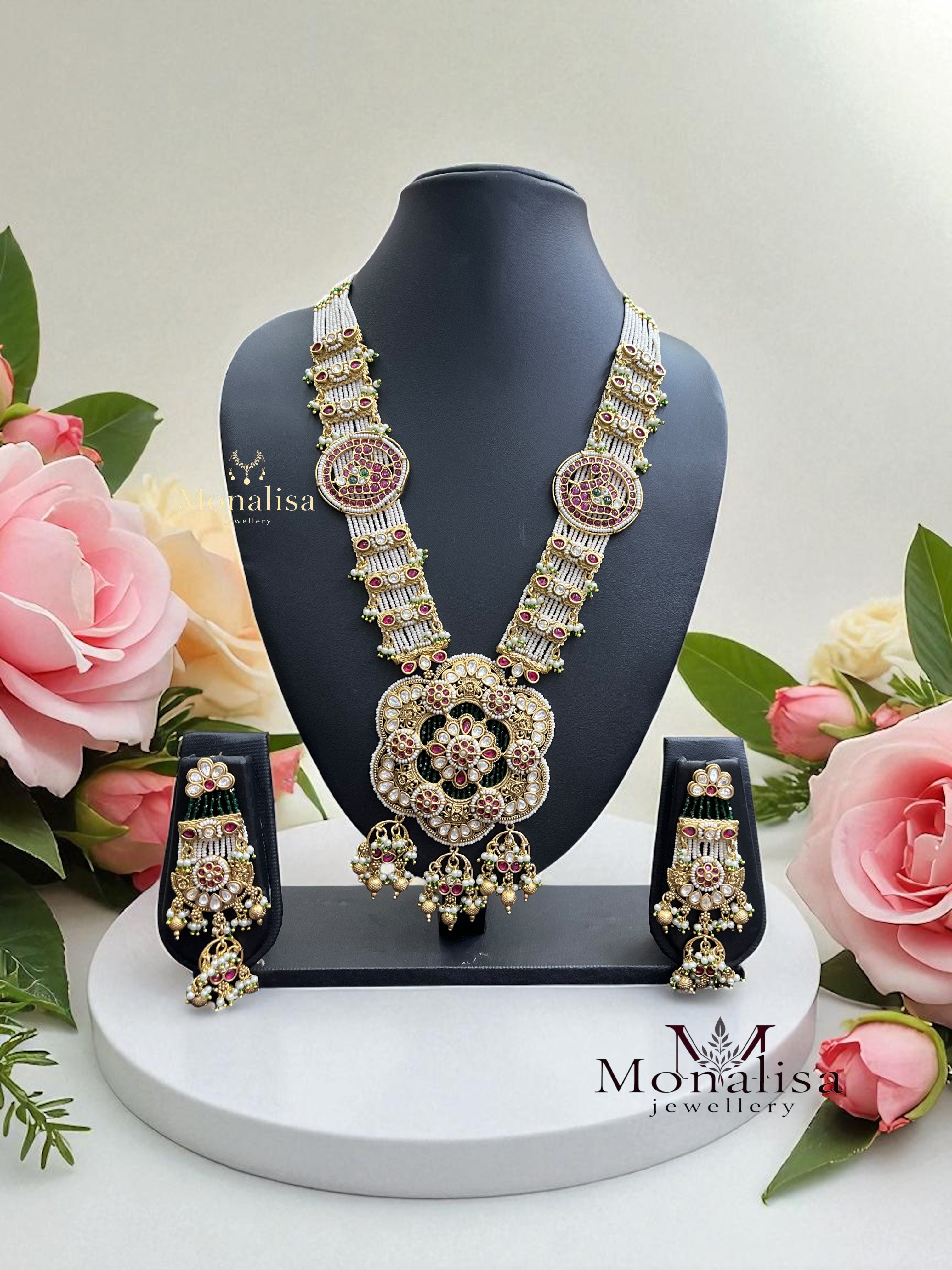 Mandiraa Antique Designer Long Necklace