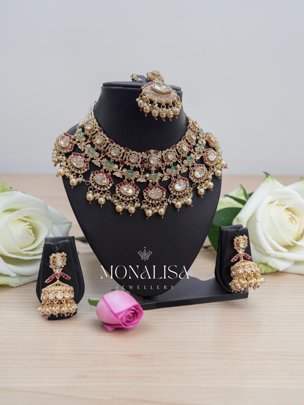 Dimaya Polki Designer Necklace Set m