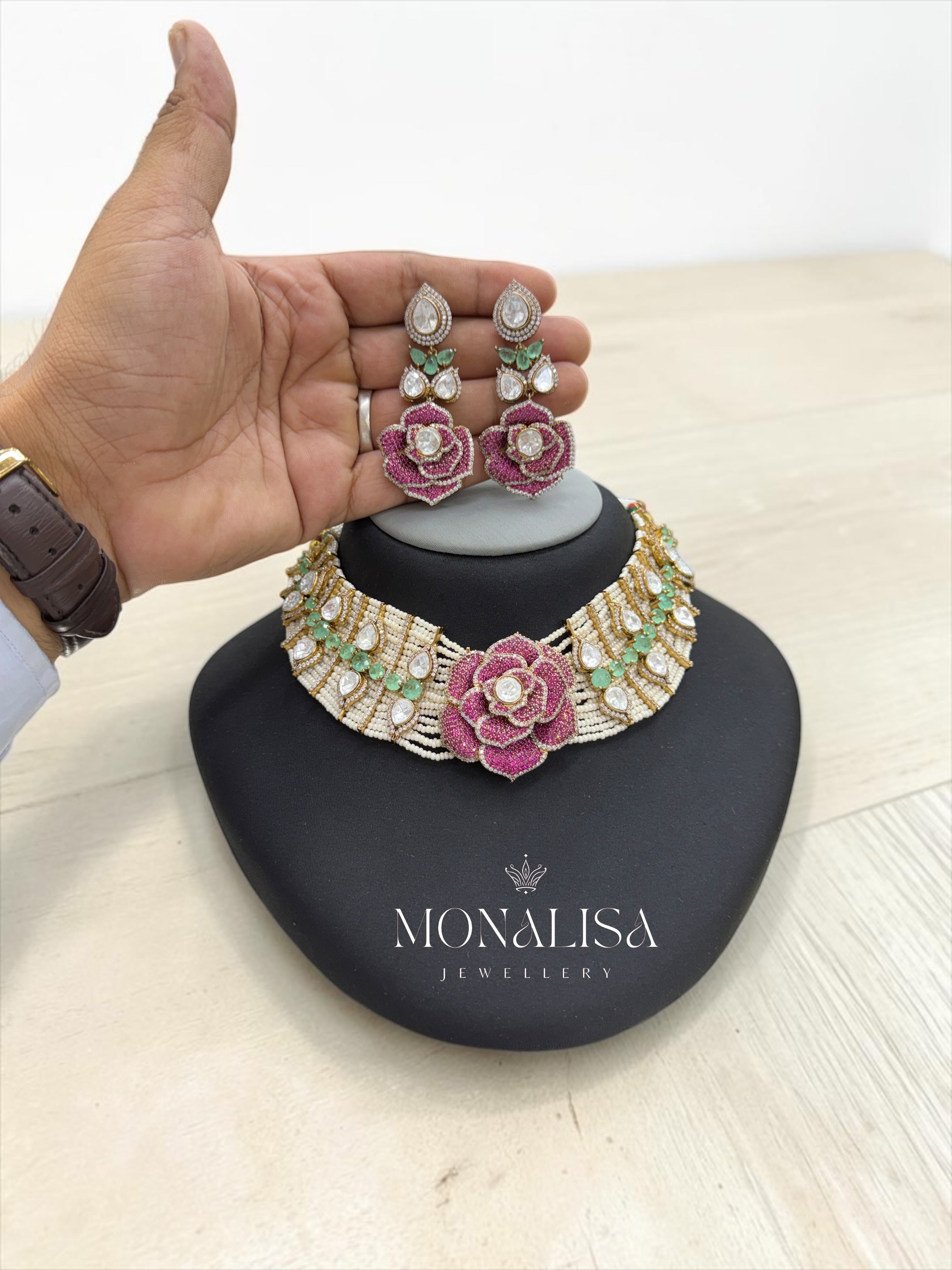 Snehja Statement Necklace Set