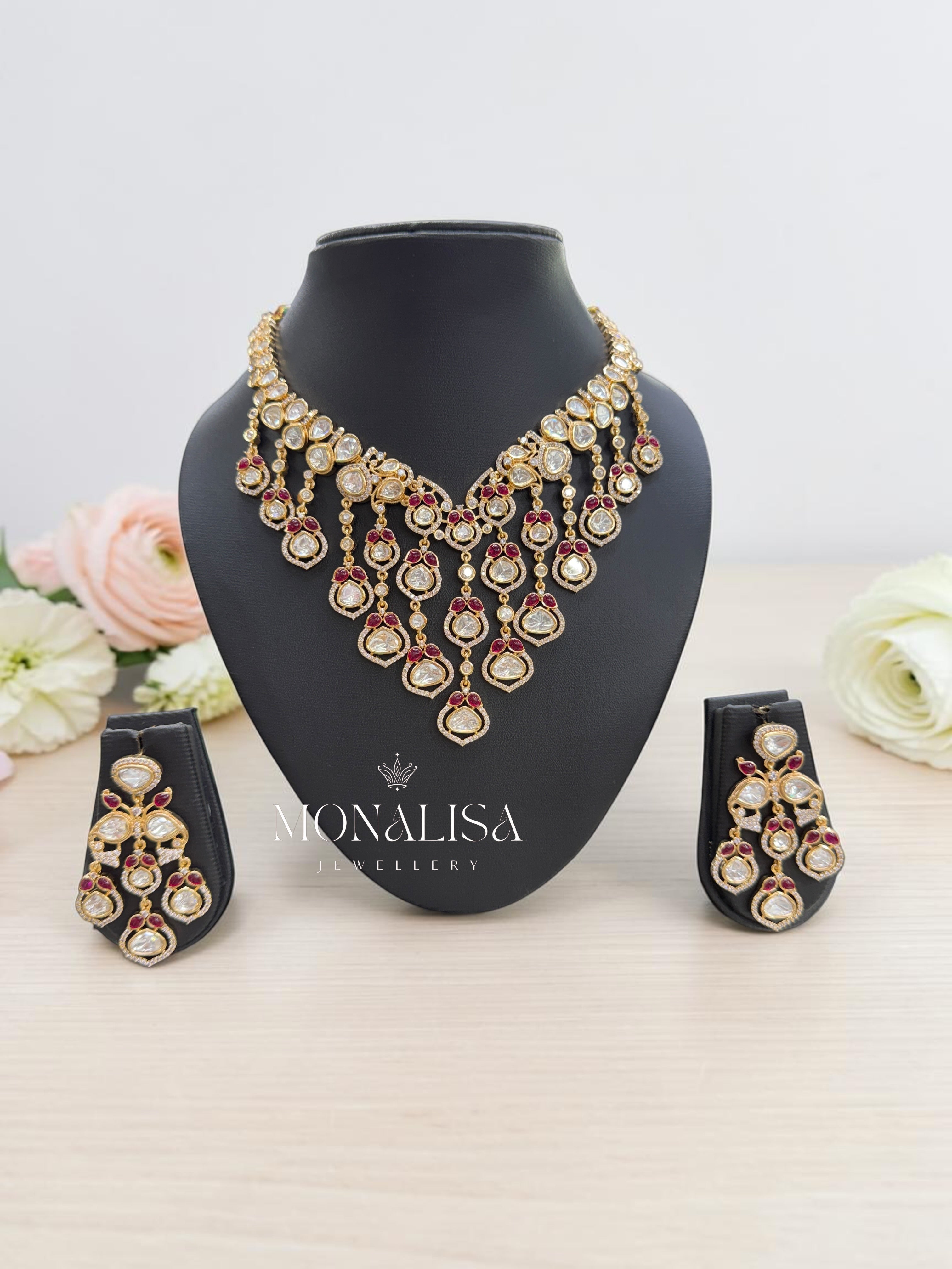 Aditi Polki Designer Necklace Set