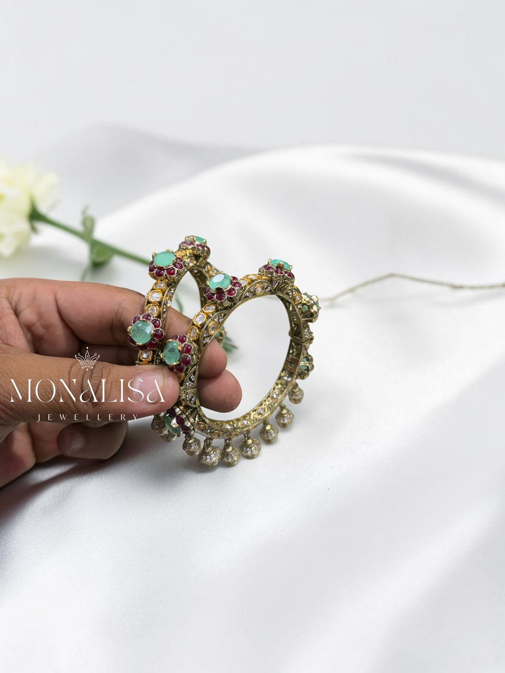 Sayra Polki Designer Bangles