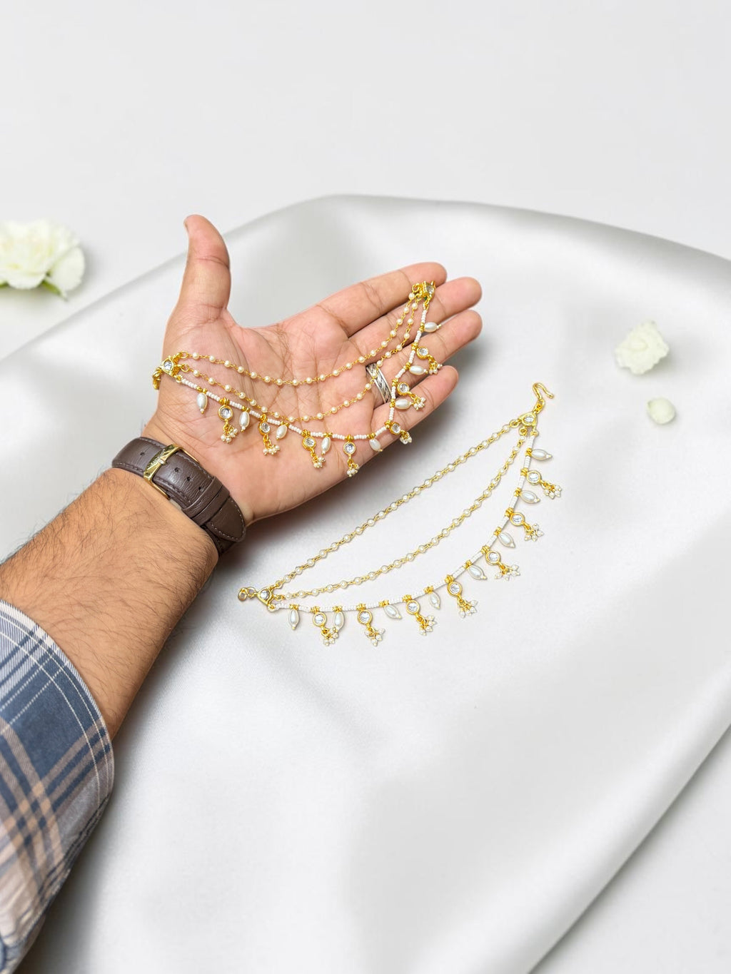 Ketki Polki Designer Ear chain
