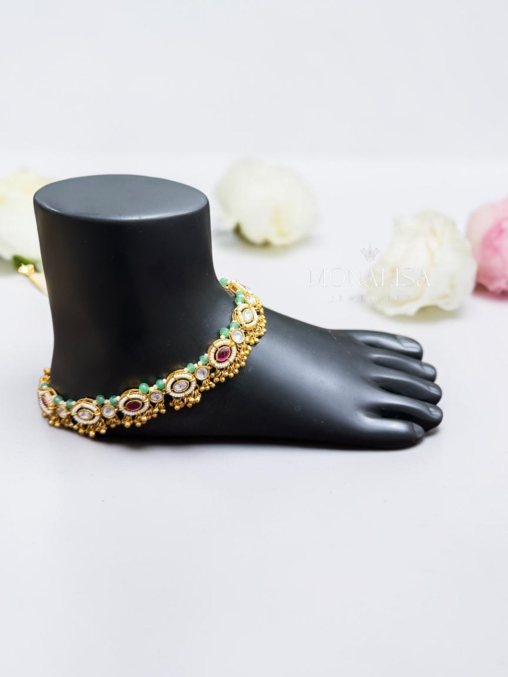Pavani Antique designer Anklet