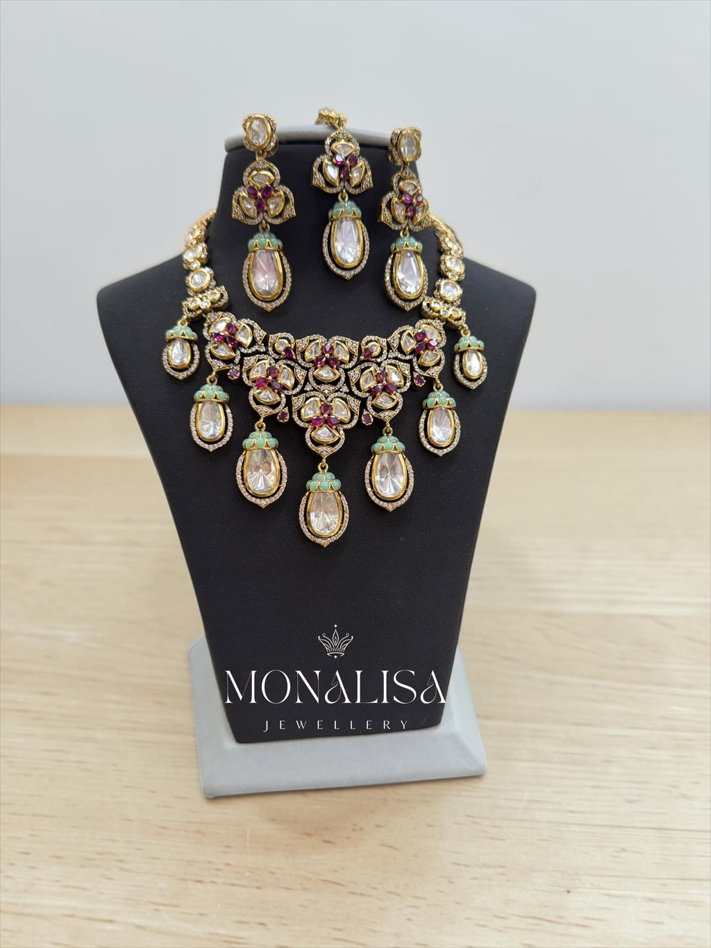 Hiraka Polki Designer Necklace Set