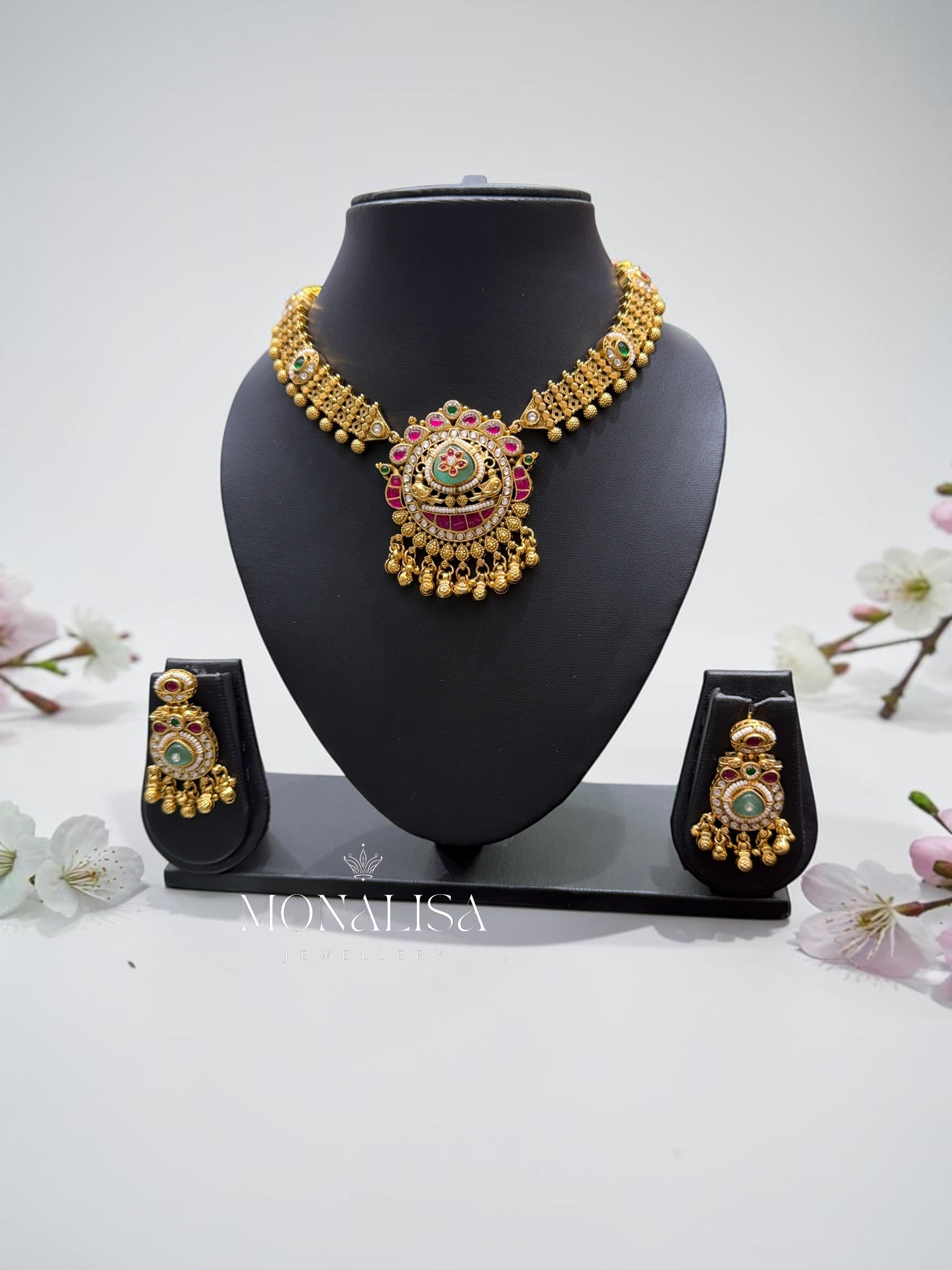 Rani Antique Designer Necklace Set