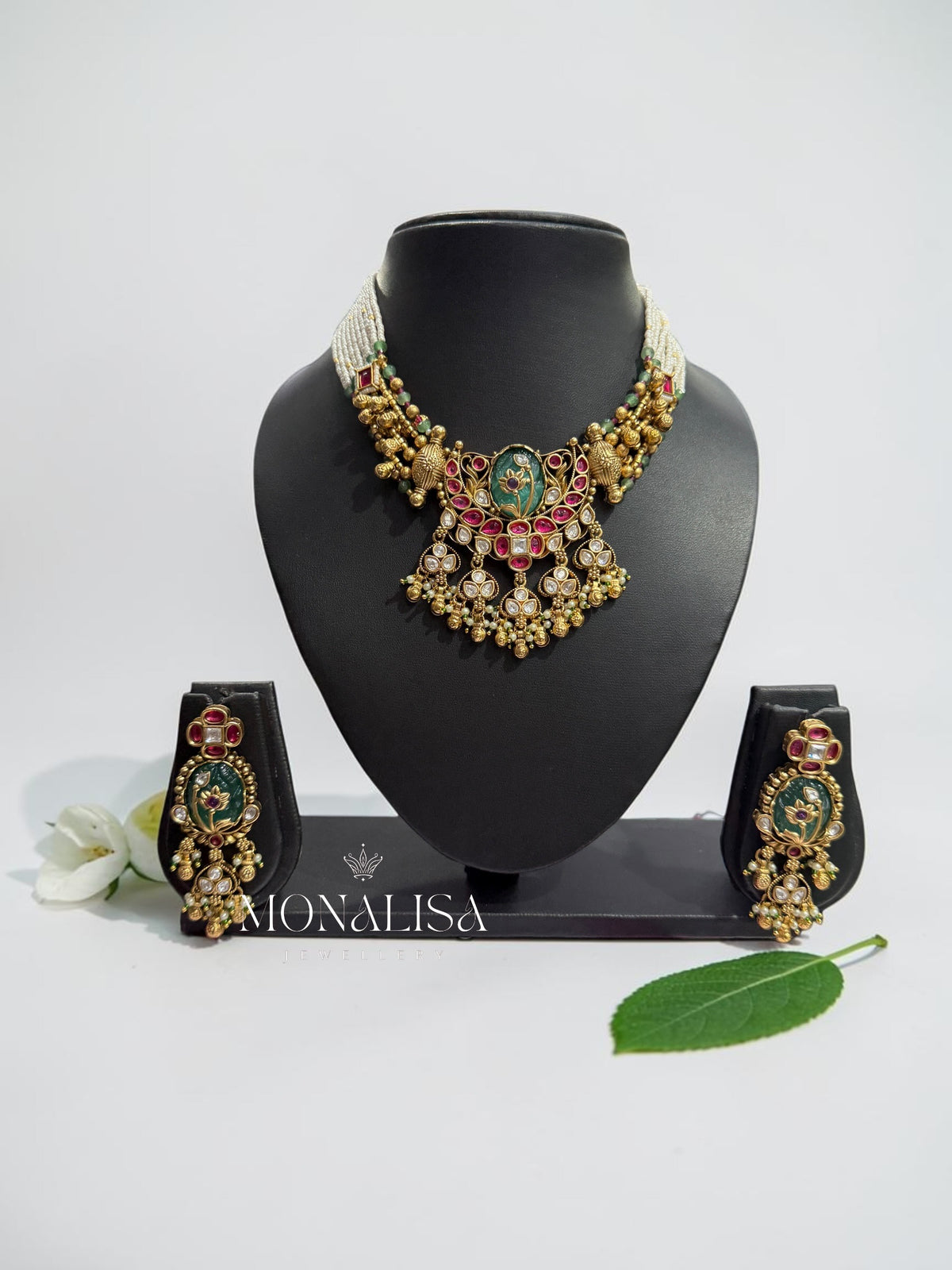 Sarika Antique Designer Necklace Set