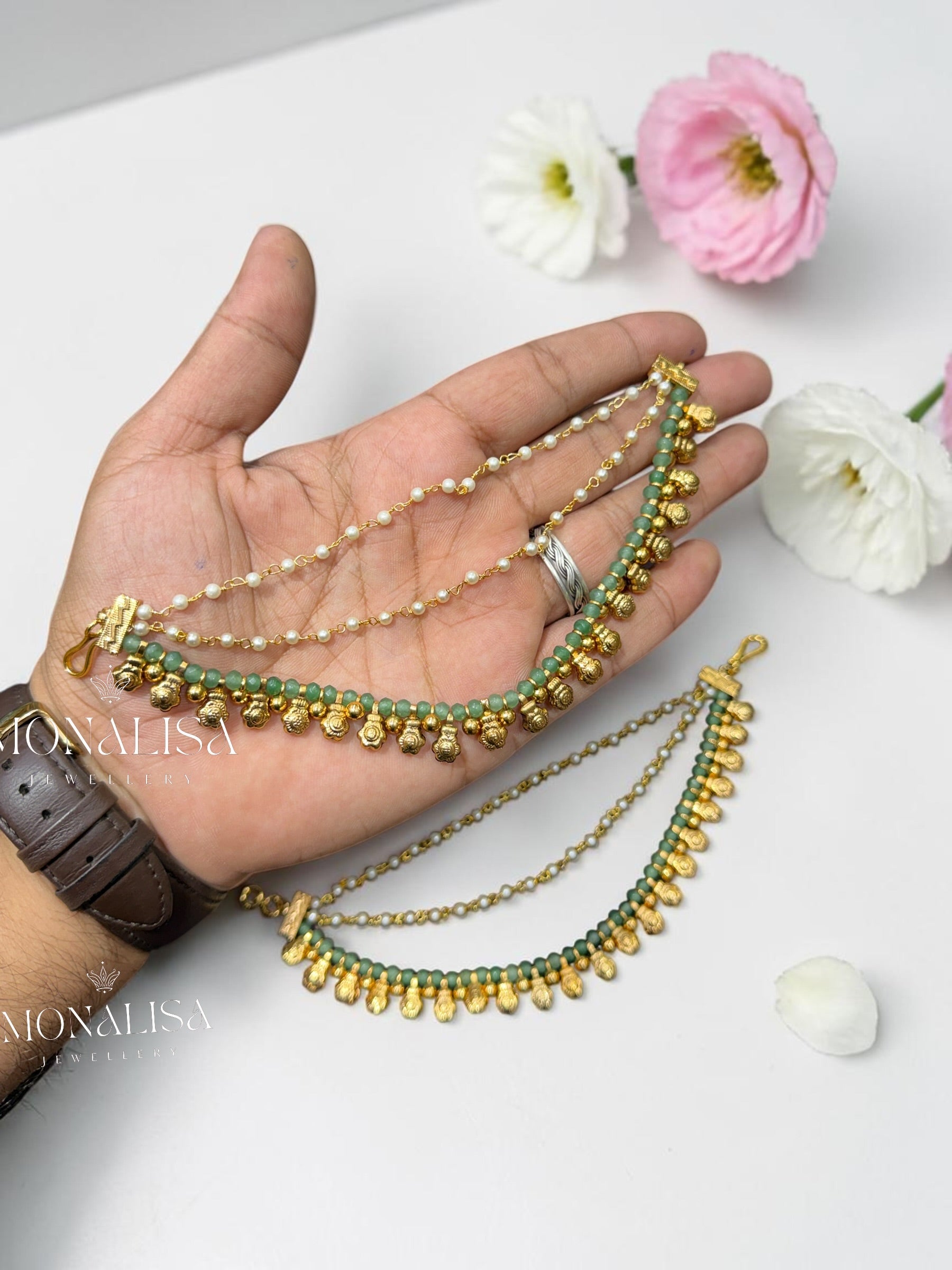 Manika Antique Designer Ear chain