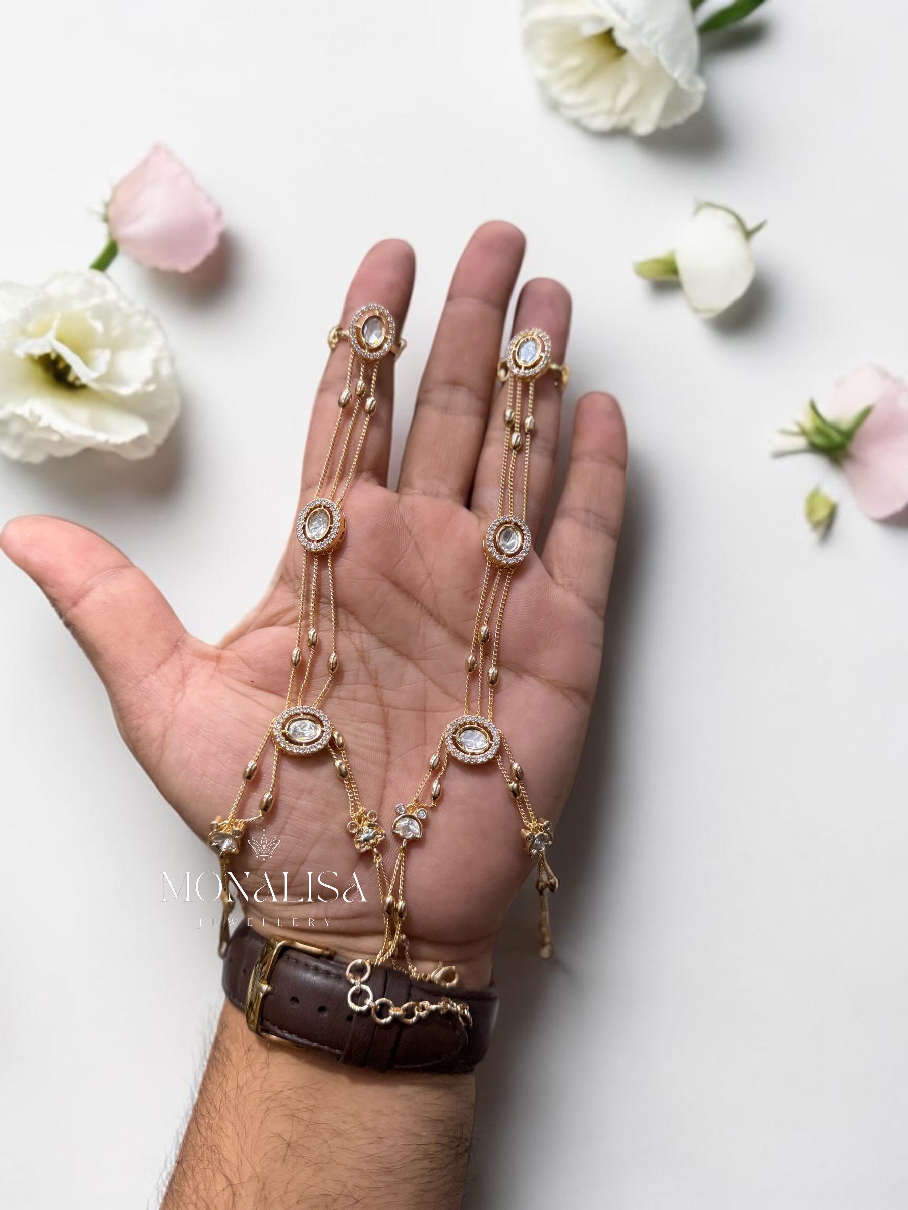 Eisha Polki Designer Hathphool