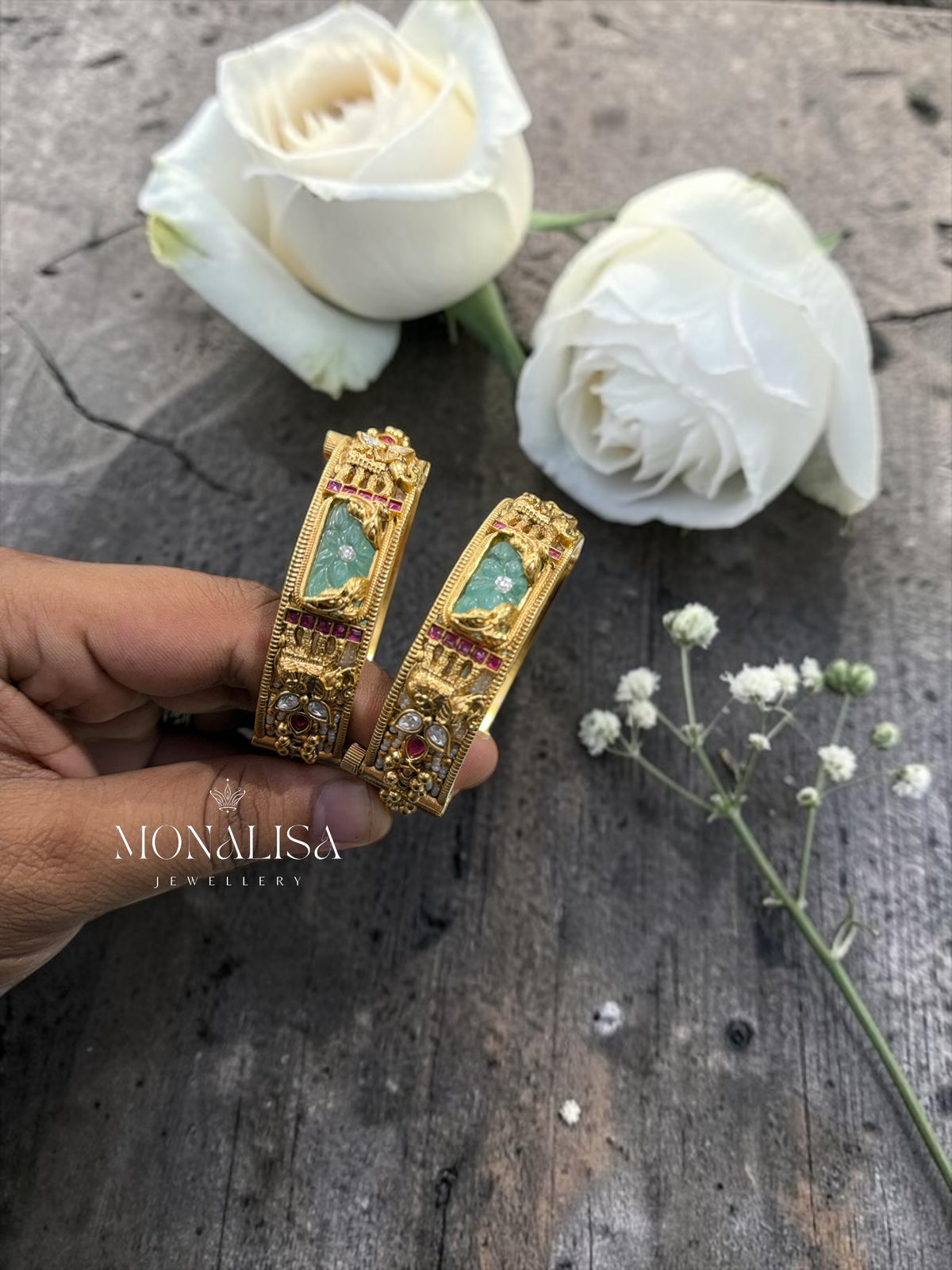 Meghani Antique Designer Bangles