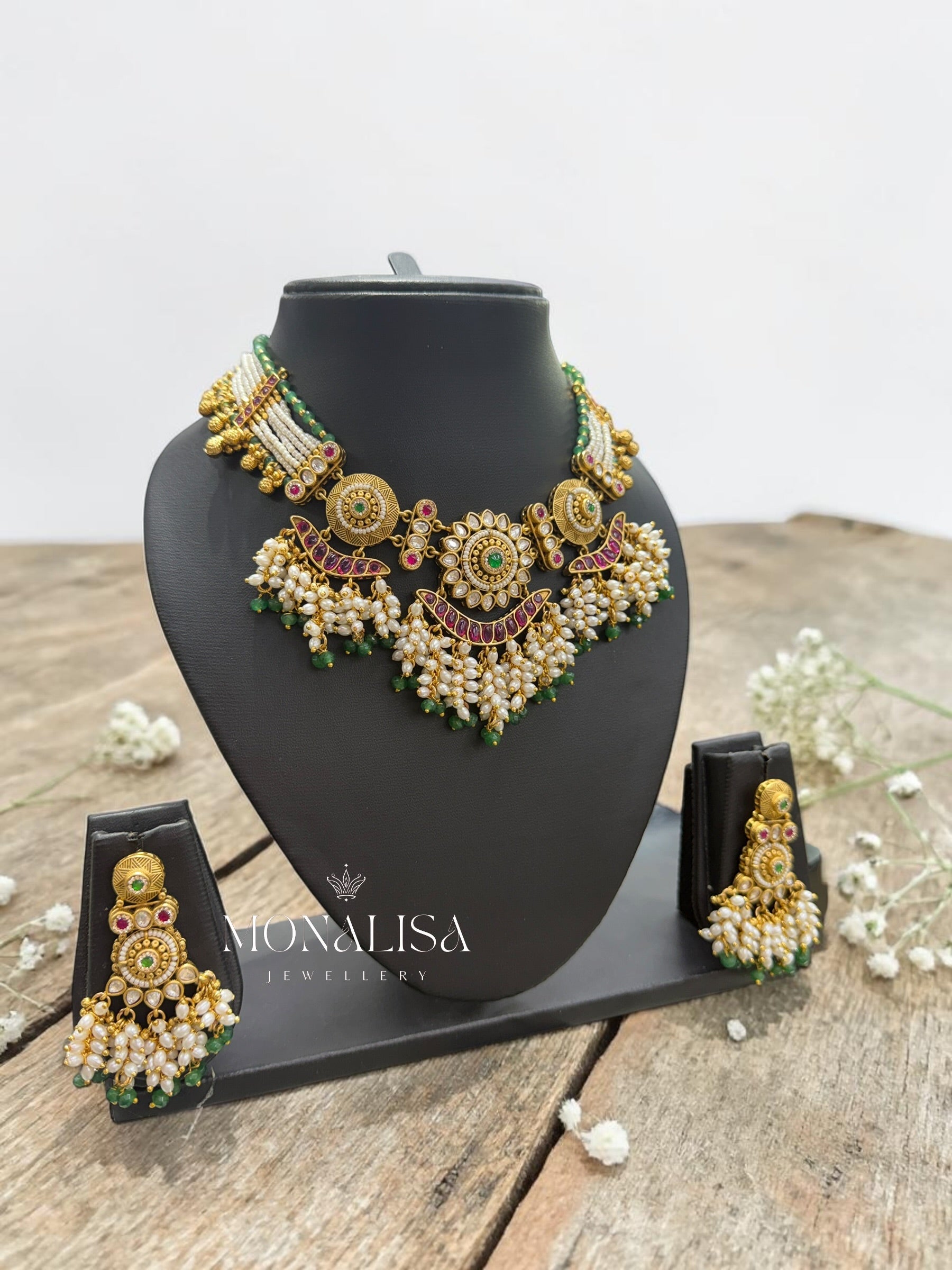 Savya Antique Designer Necklace Set