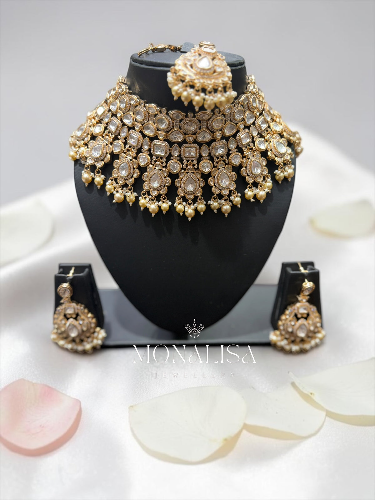 Dhruvika Polki Designer Necklace Set