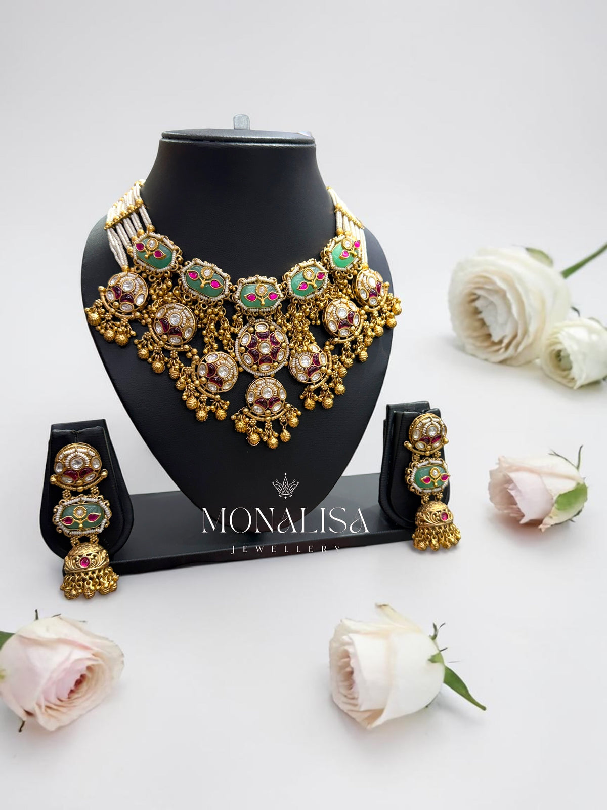 Rajvika Antique Designer Necklace Set