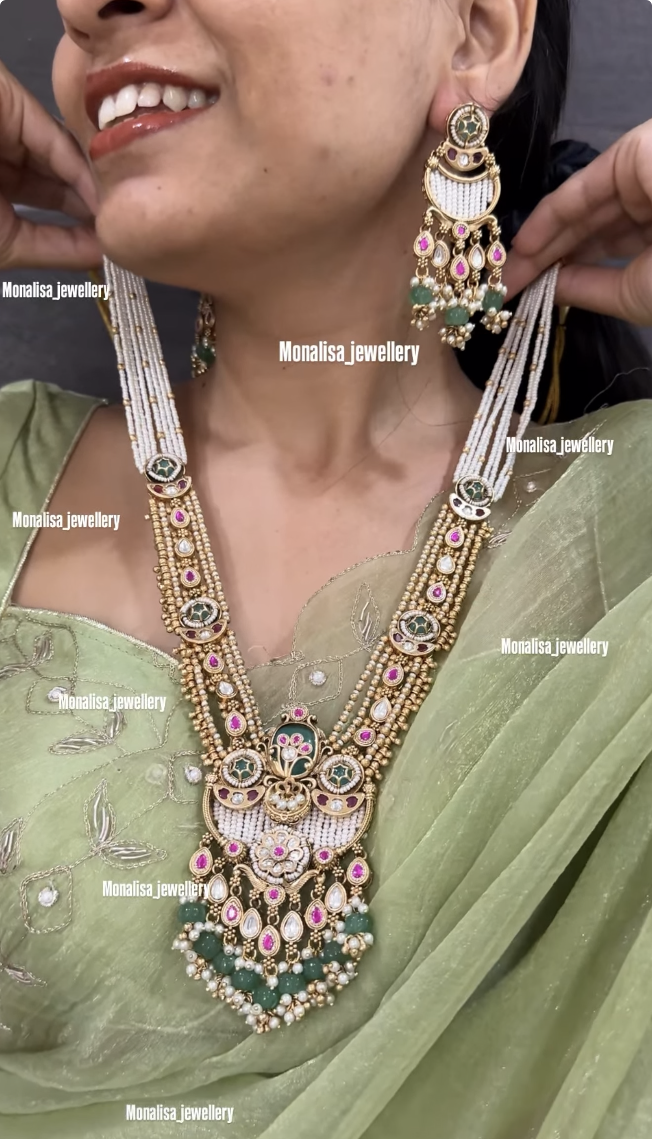 Manasa Antique Designer Necklace Set