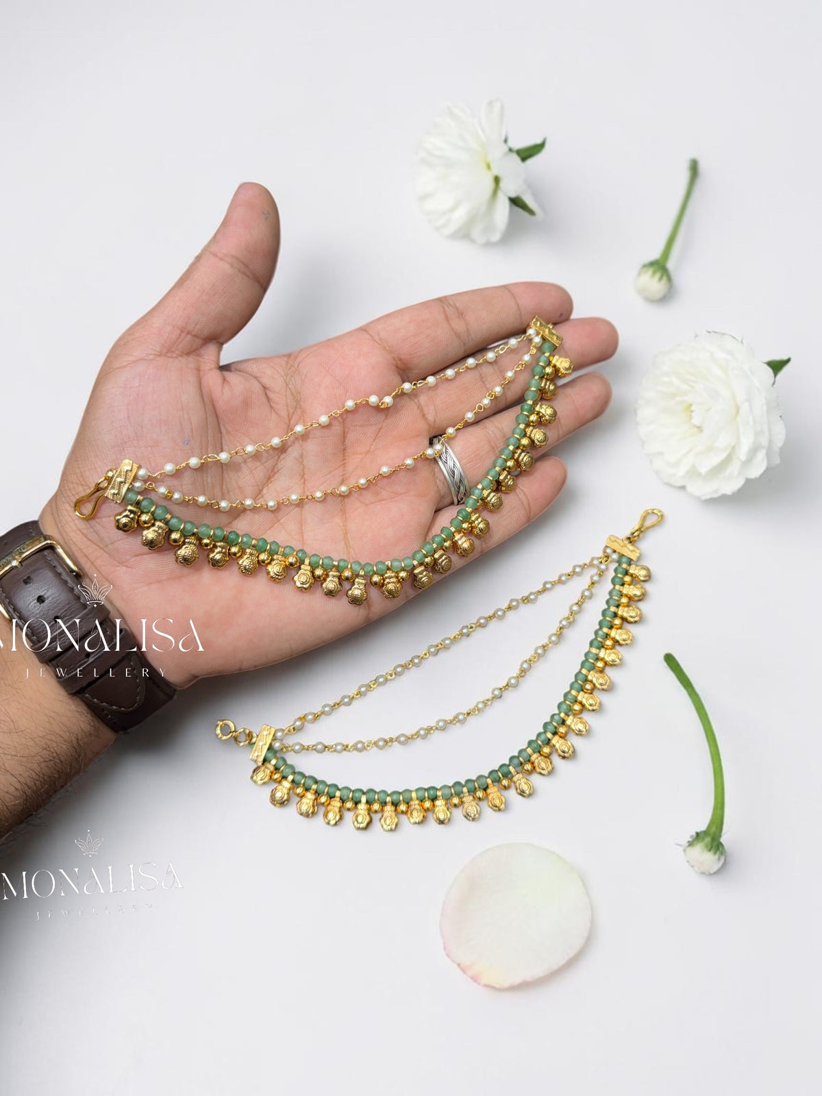 Manika Antique Designer Ear chain