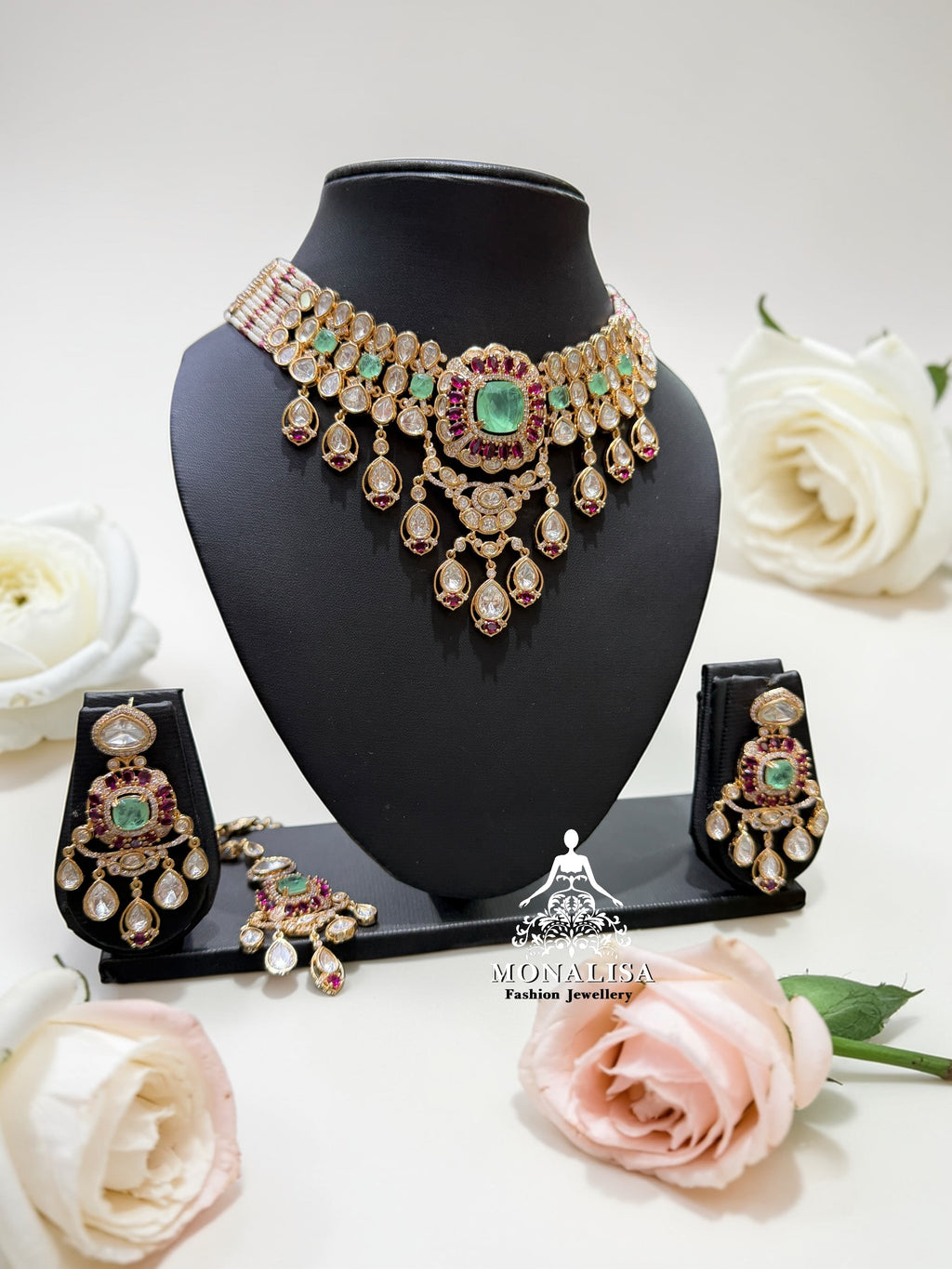 Ratnamani Polki Designer Necklace Set