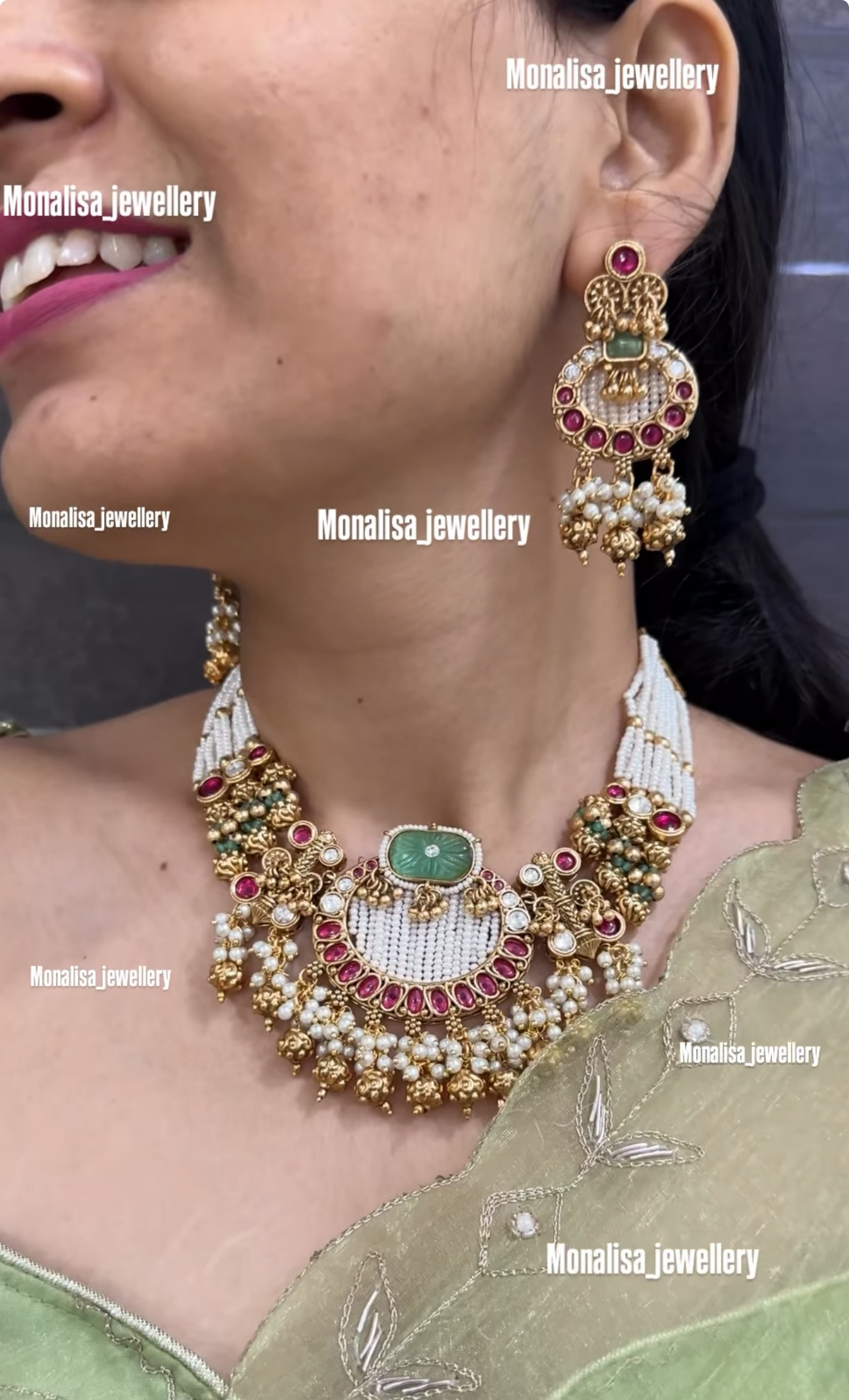 Vedika Antique Designer Necklace Set