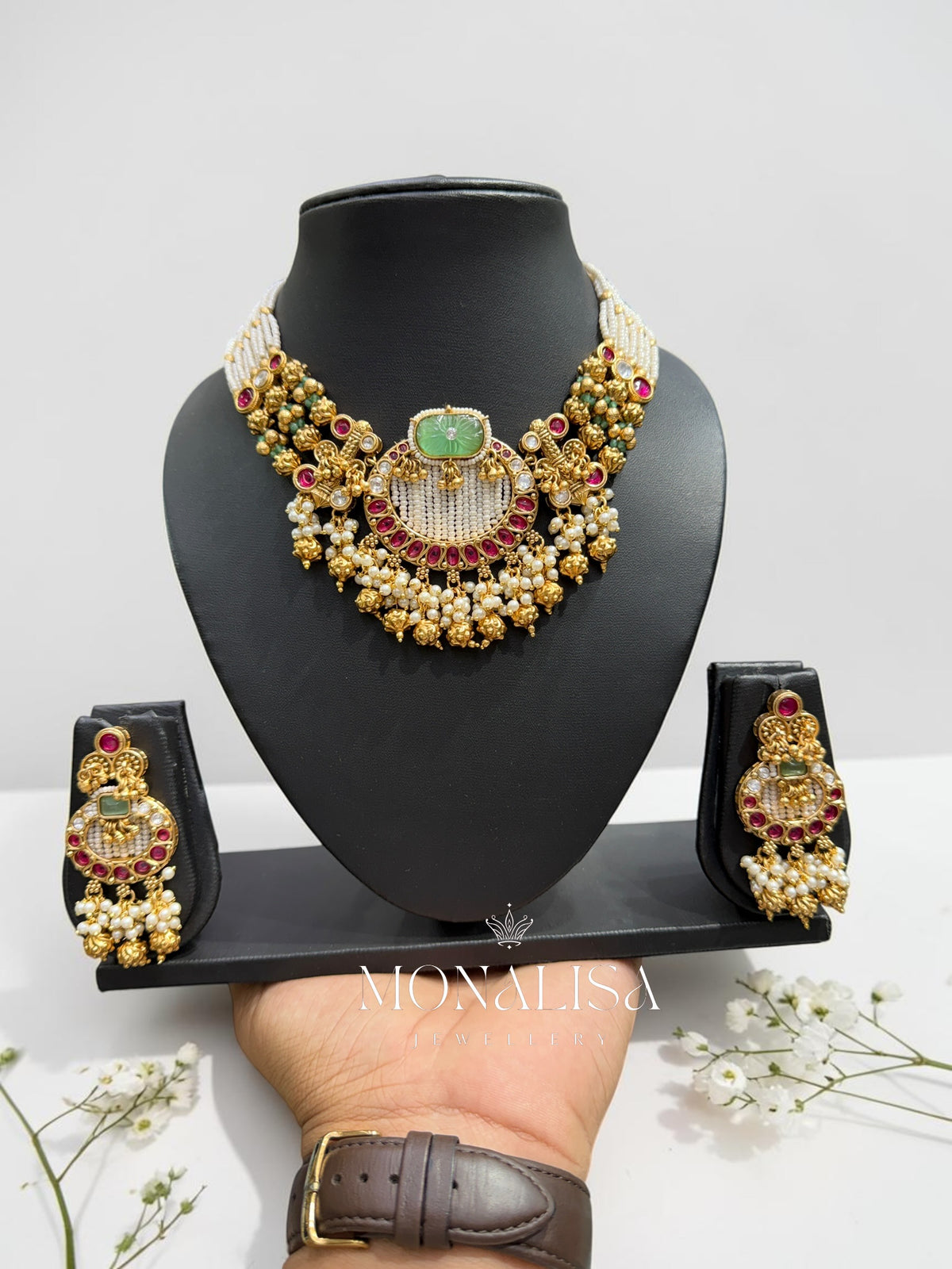 Jijisa Antique designer Necklace Set