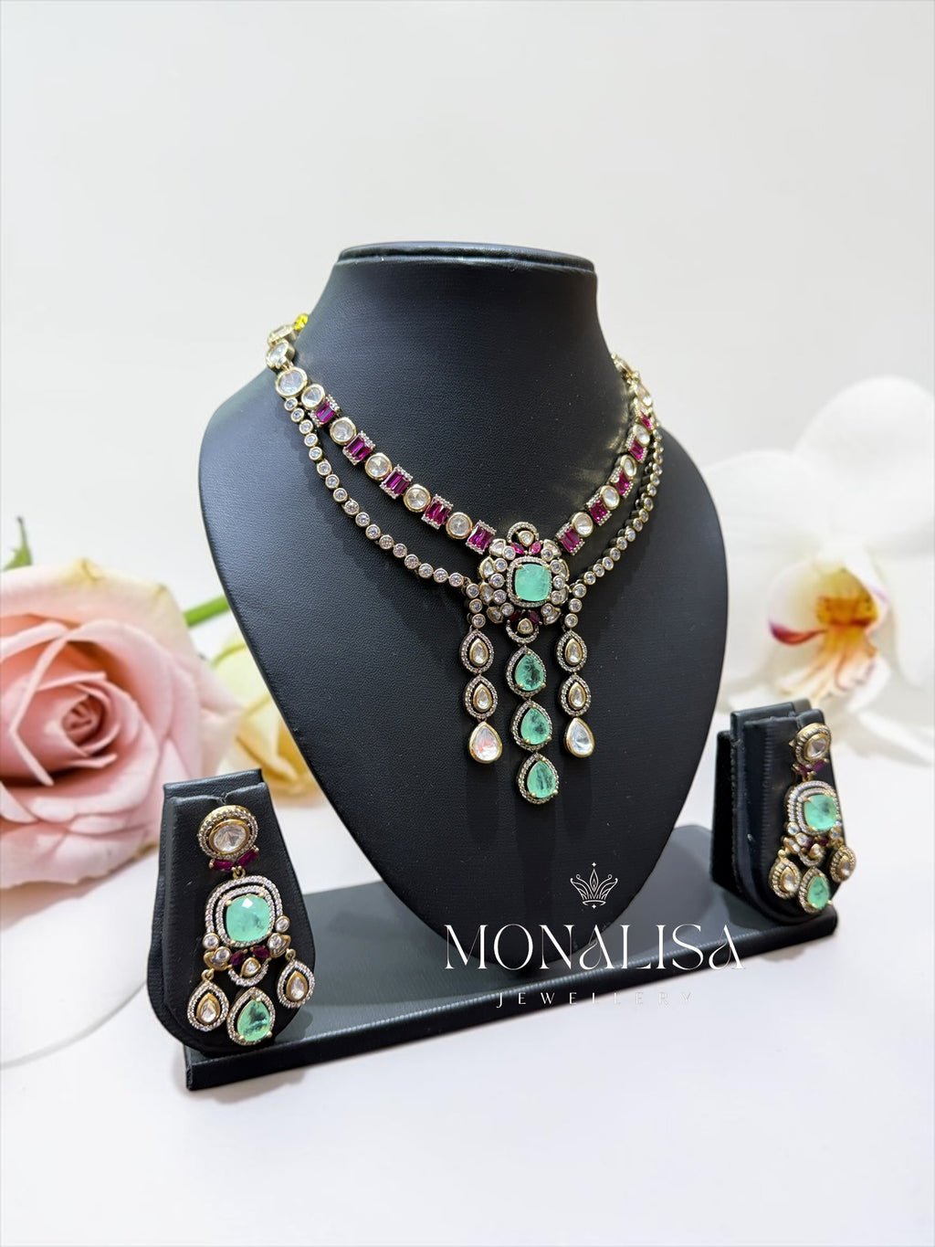 Hatakshi Polki Designer Necklace Set