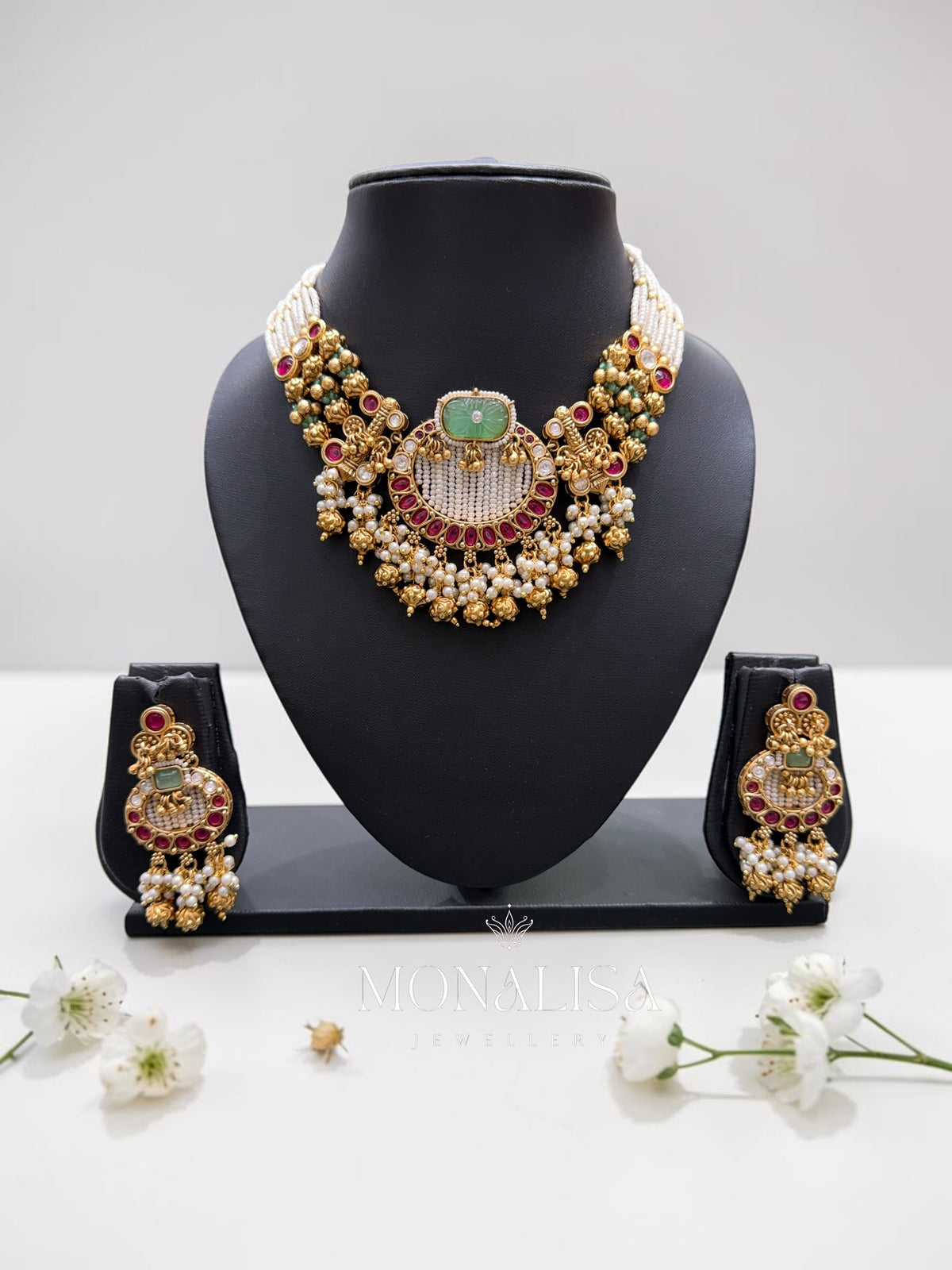 Jijisa Antique designer Necklace Set