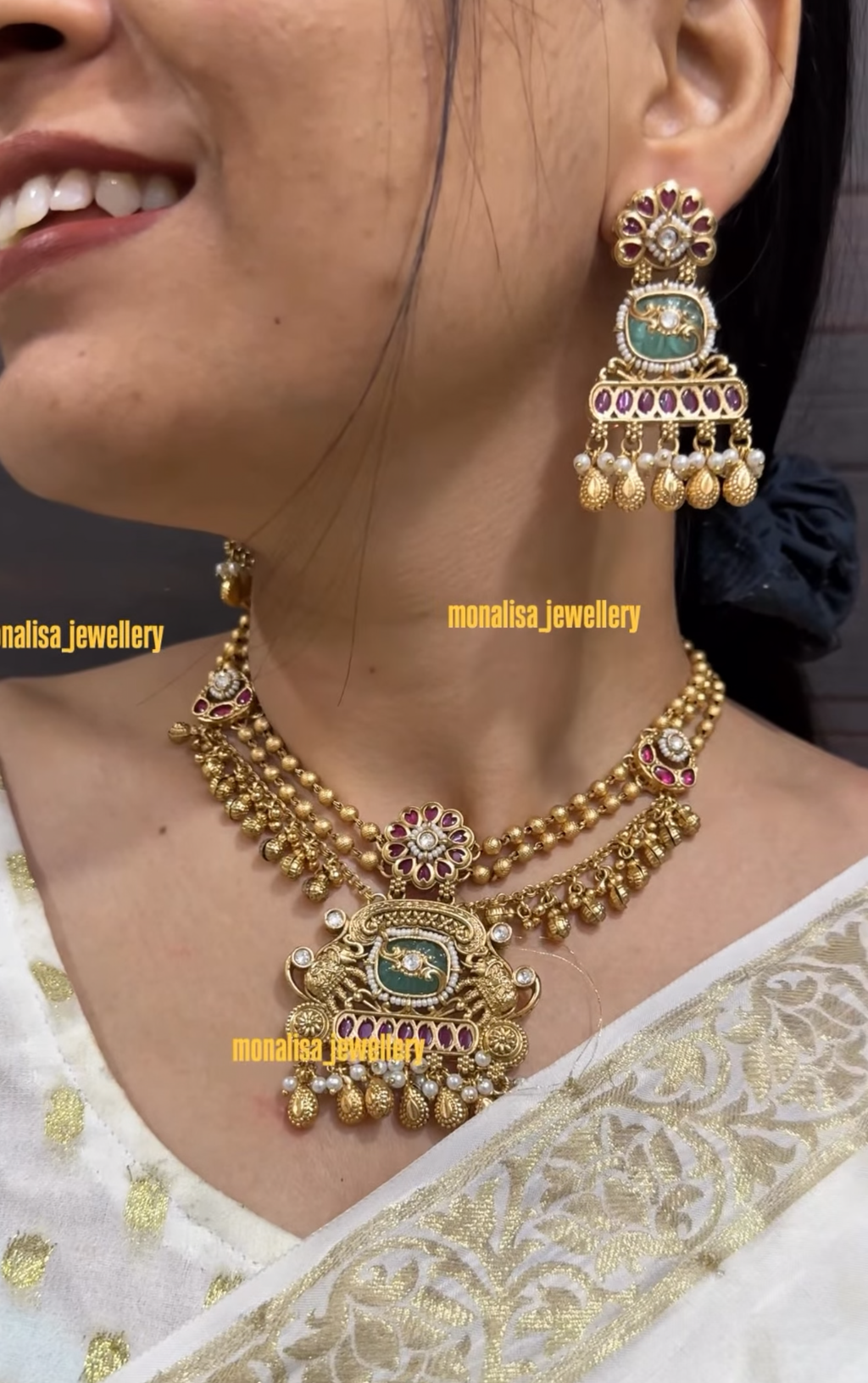 Dhea Antique Designer Necklace Set