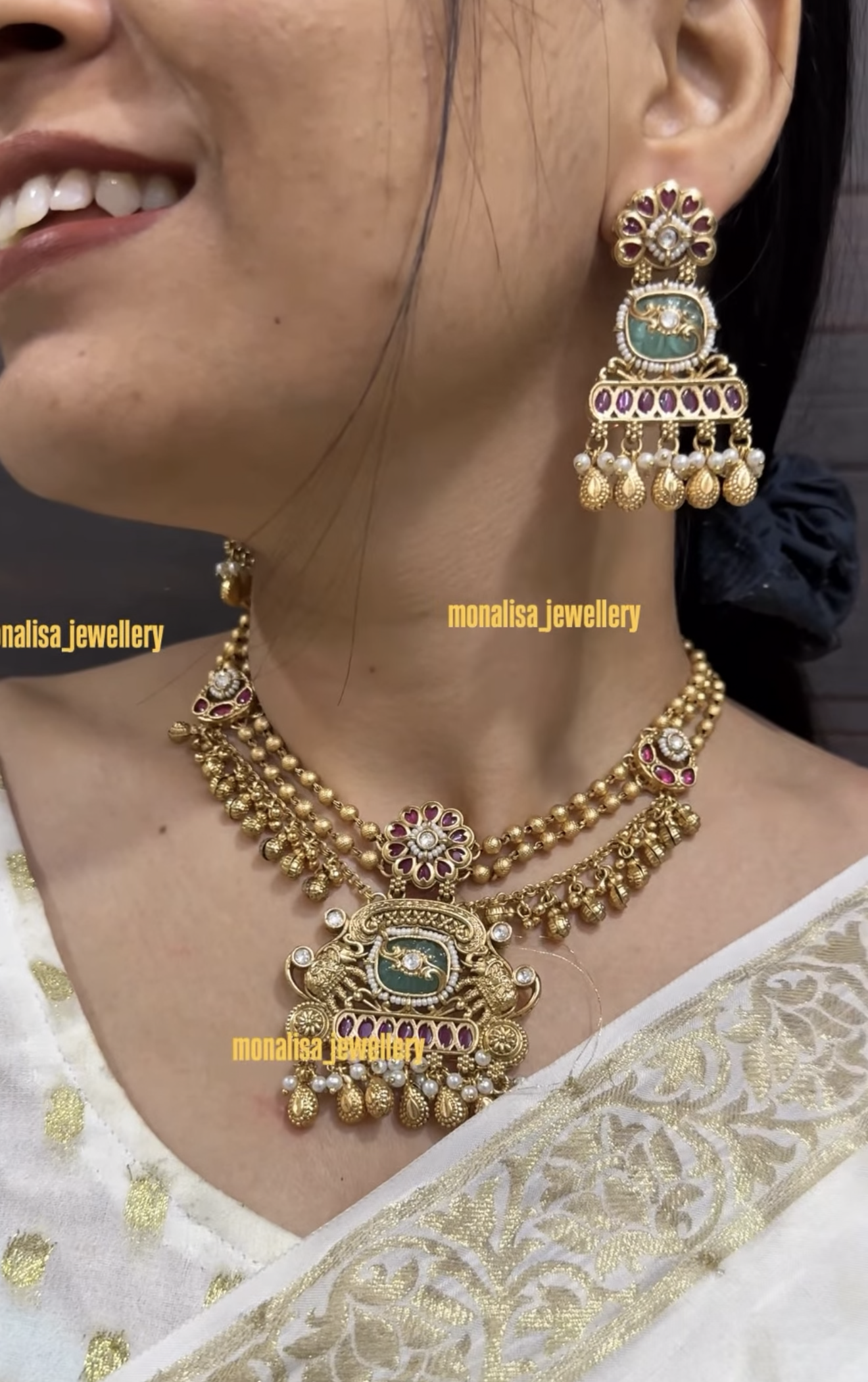 Dhea Antique Designer Necklace Set
