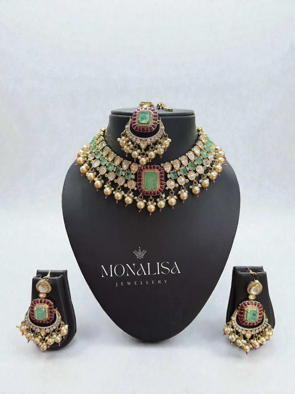 Malaya Polki Designer Necklace Set