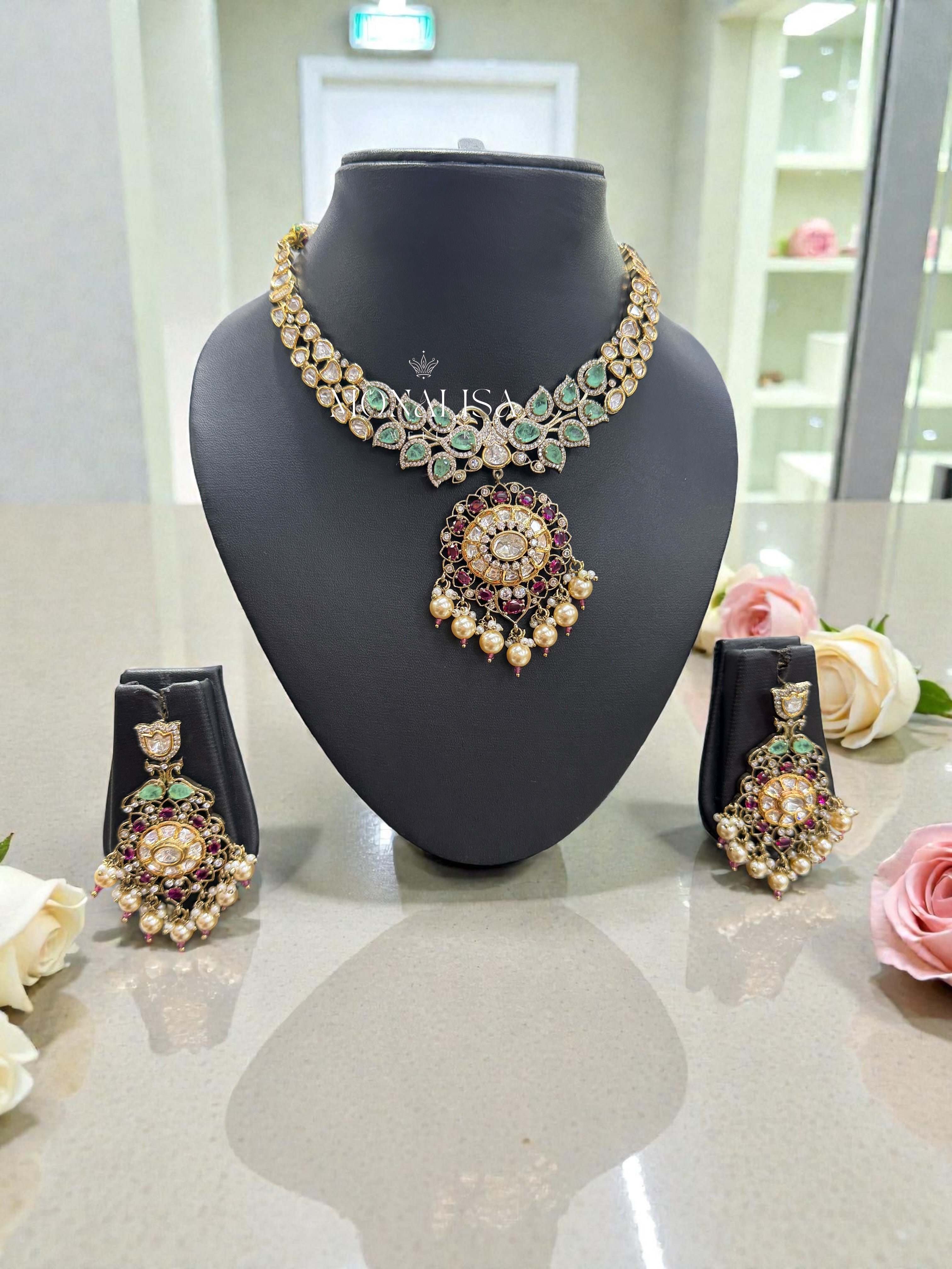 Minka Polki Designer Necklace Set