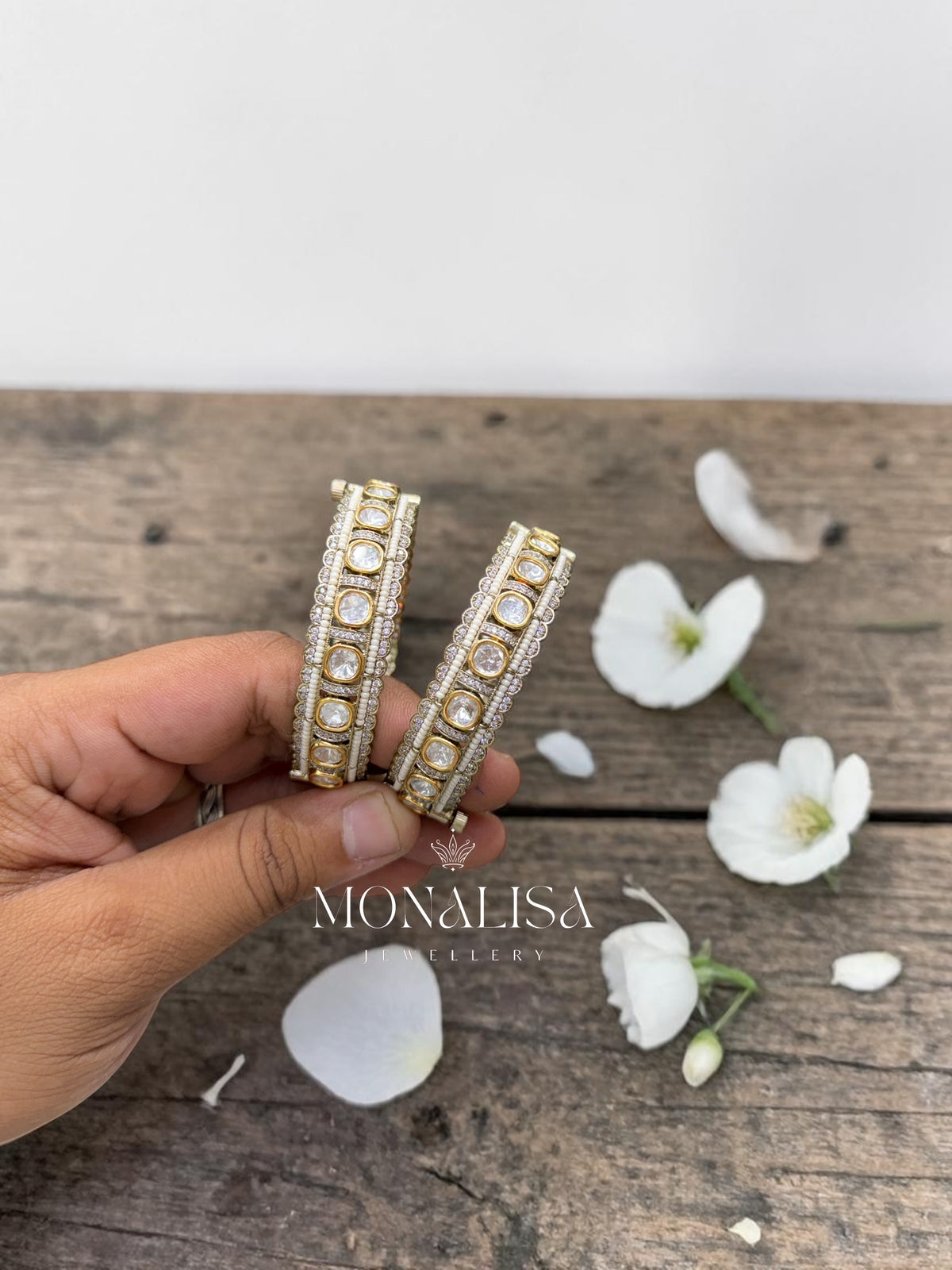 Maya Polki Designer Bangles