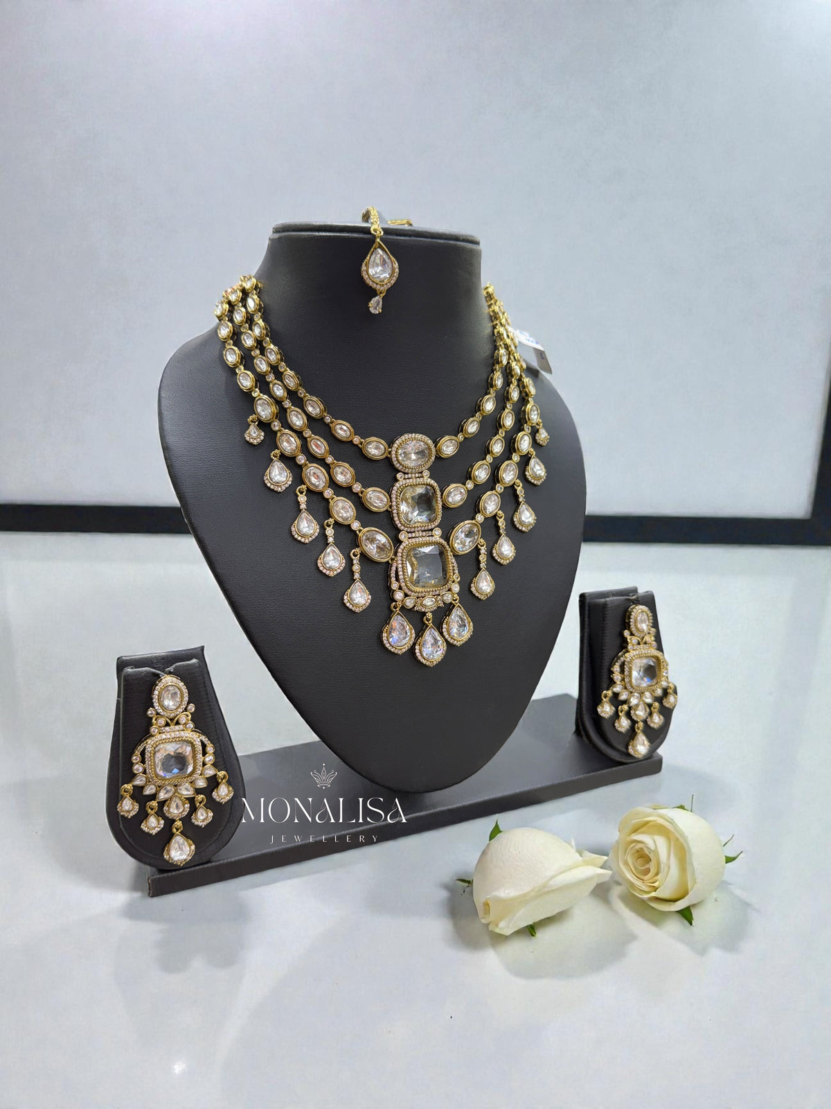 Palak Polki Designer Necklace Set