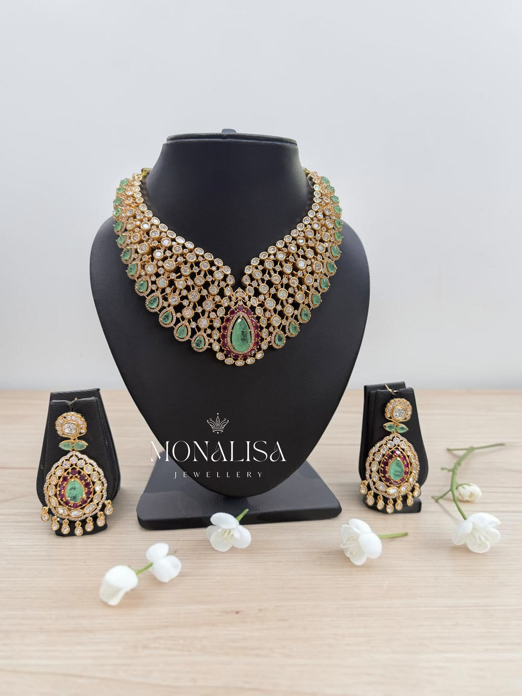 Kimaya Polki Designer Necklace Set