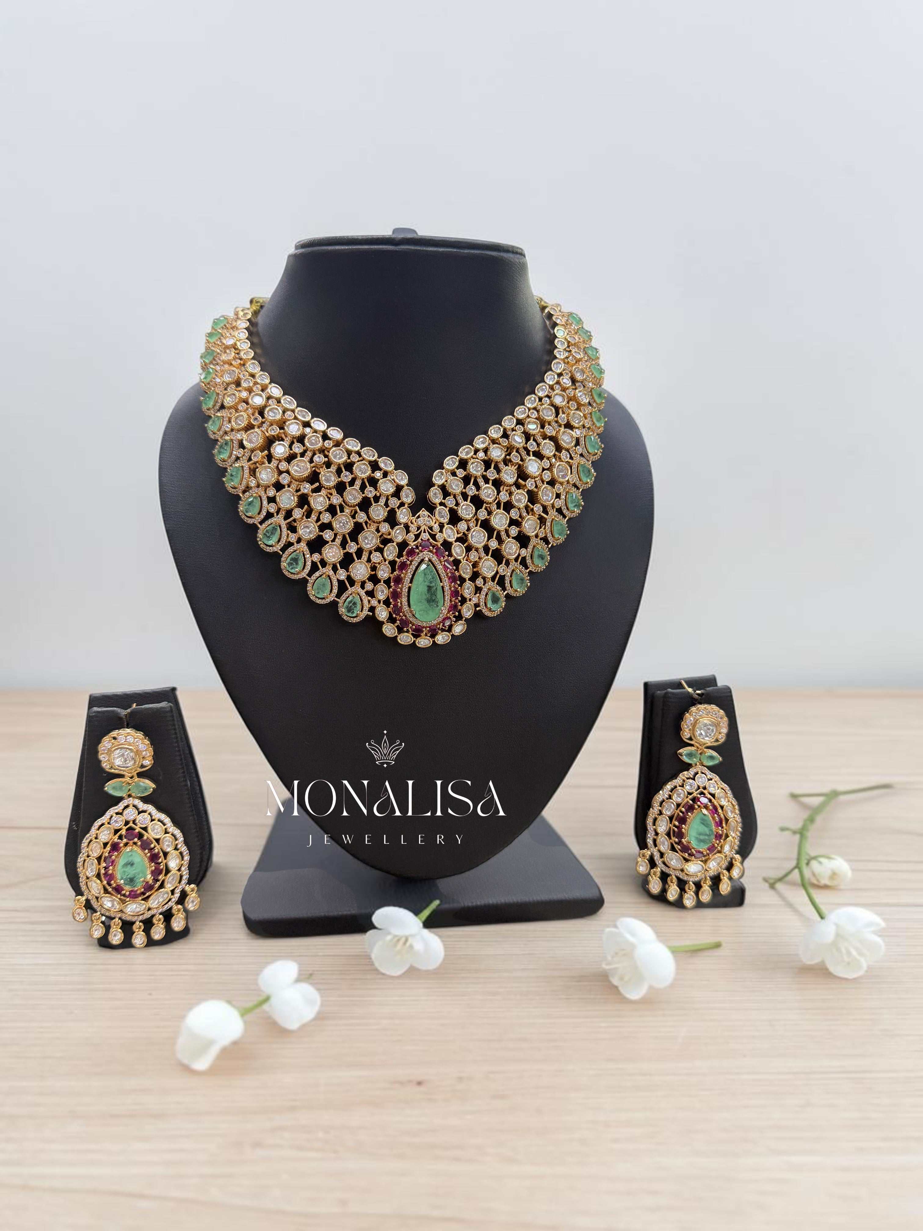 Kimaya Polki Designer Necklace Set