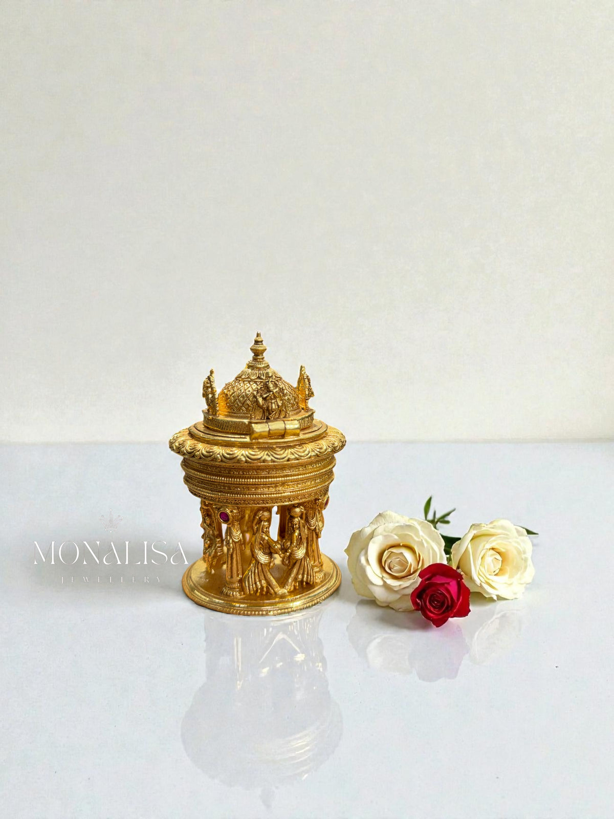 Radha krishna Antique Designer kumkum box