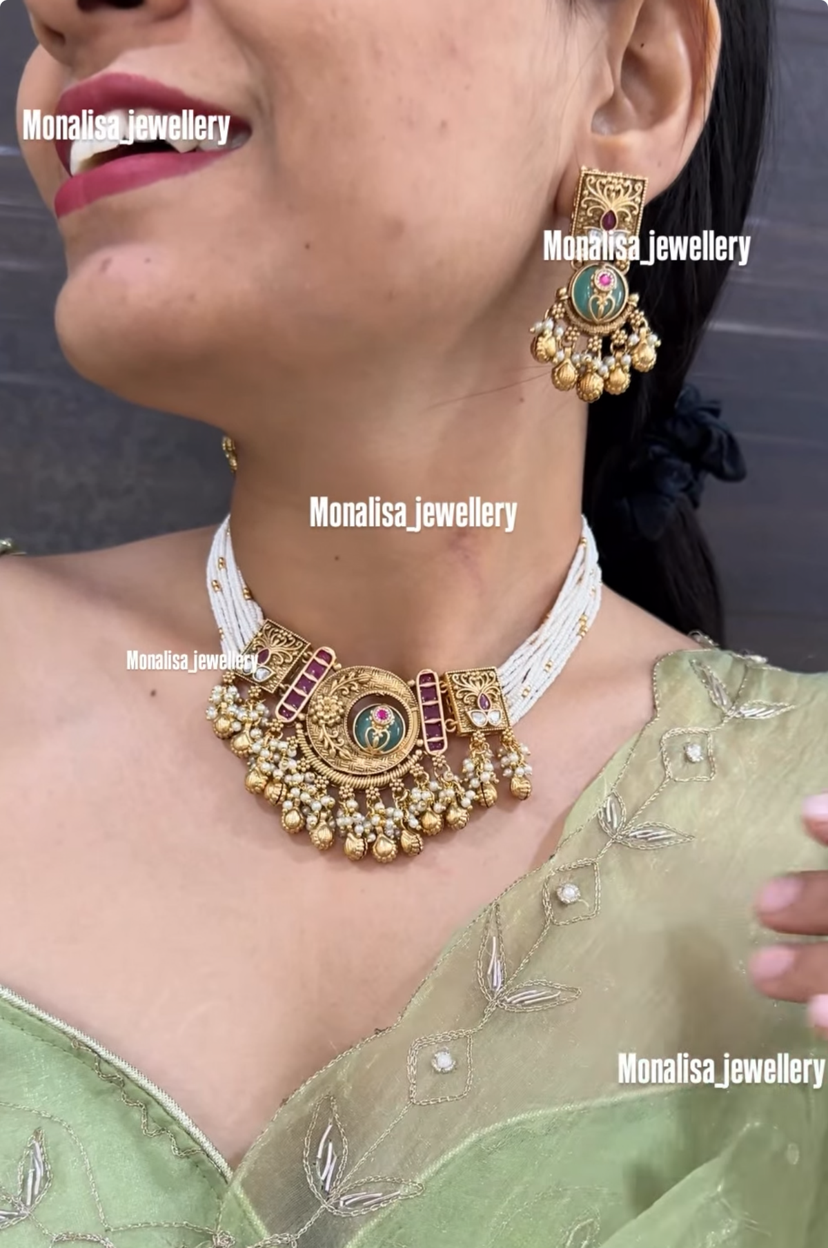 Vaibhavi Antique  Designer Necklace Set