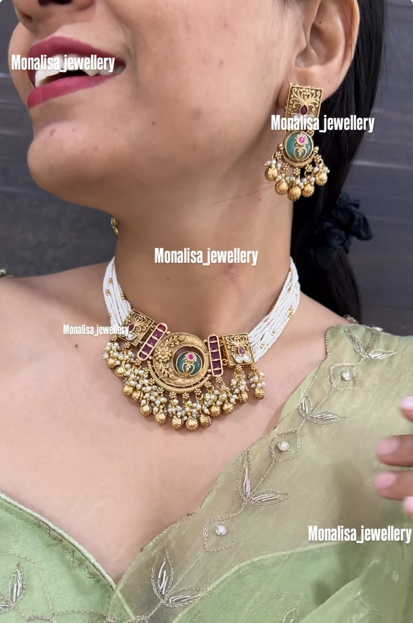 Vaibhavi Antique  Designer Necklace Set