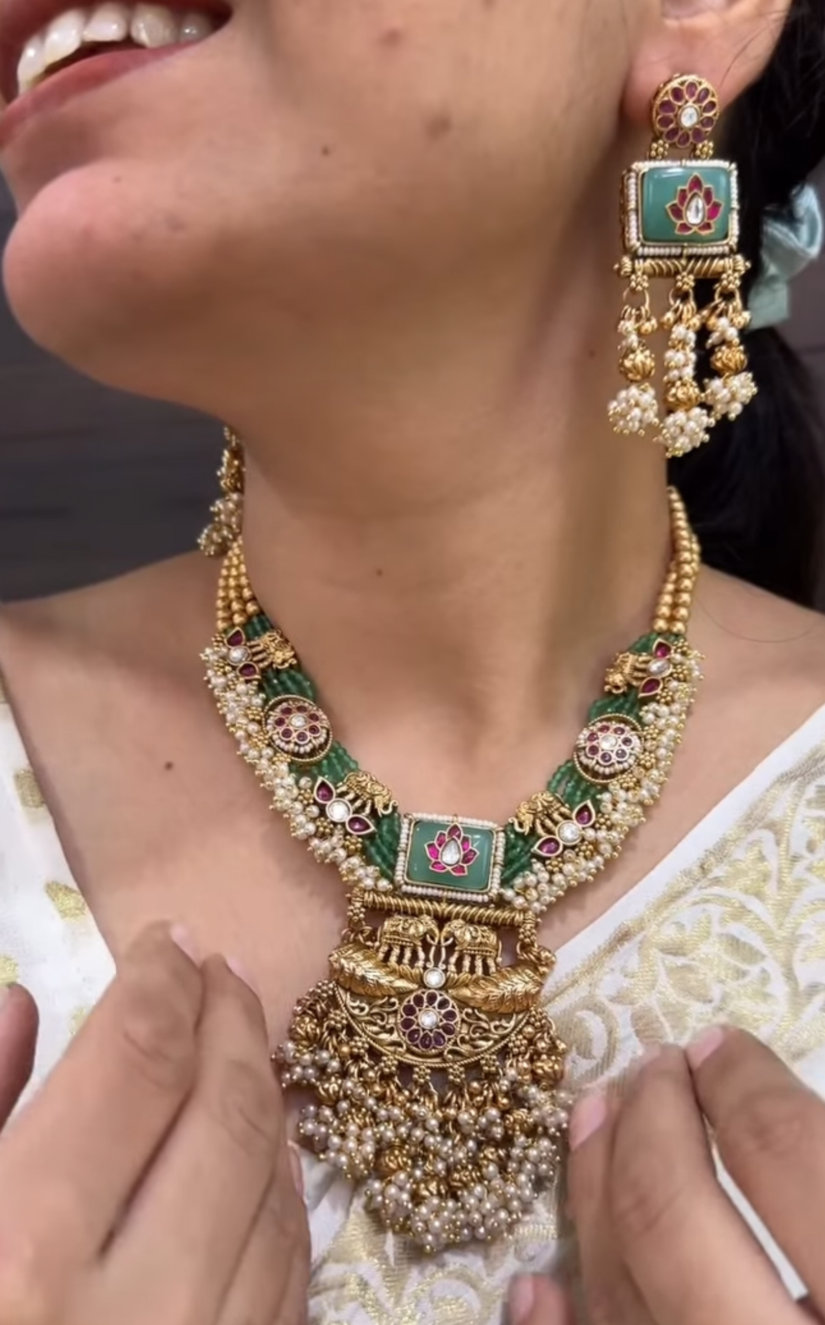 Aria Antique Designer Necklace Set