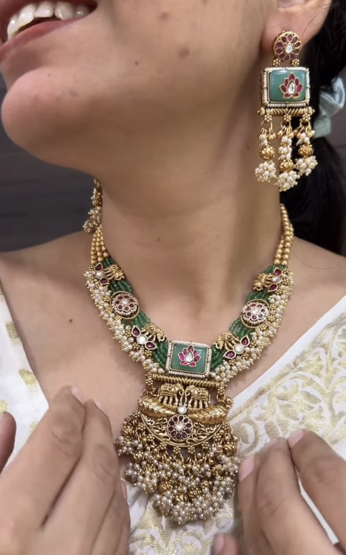 Aria Antique Designer Necklace Set