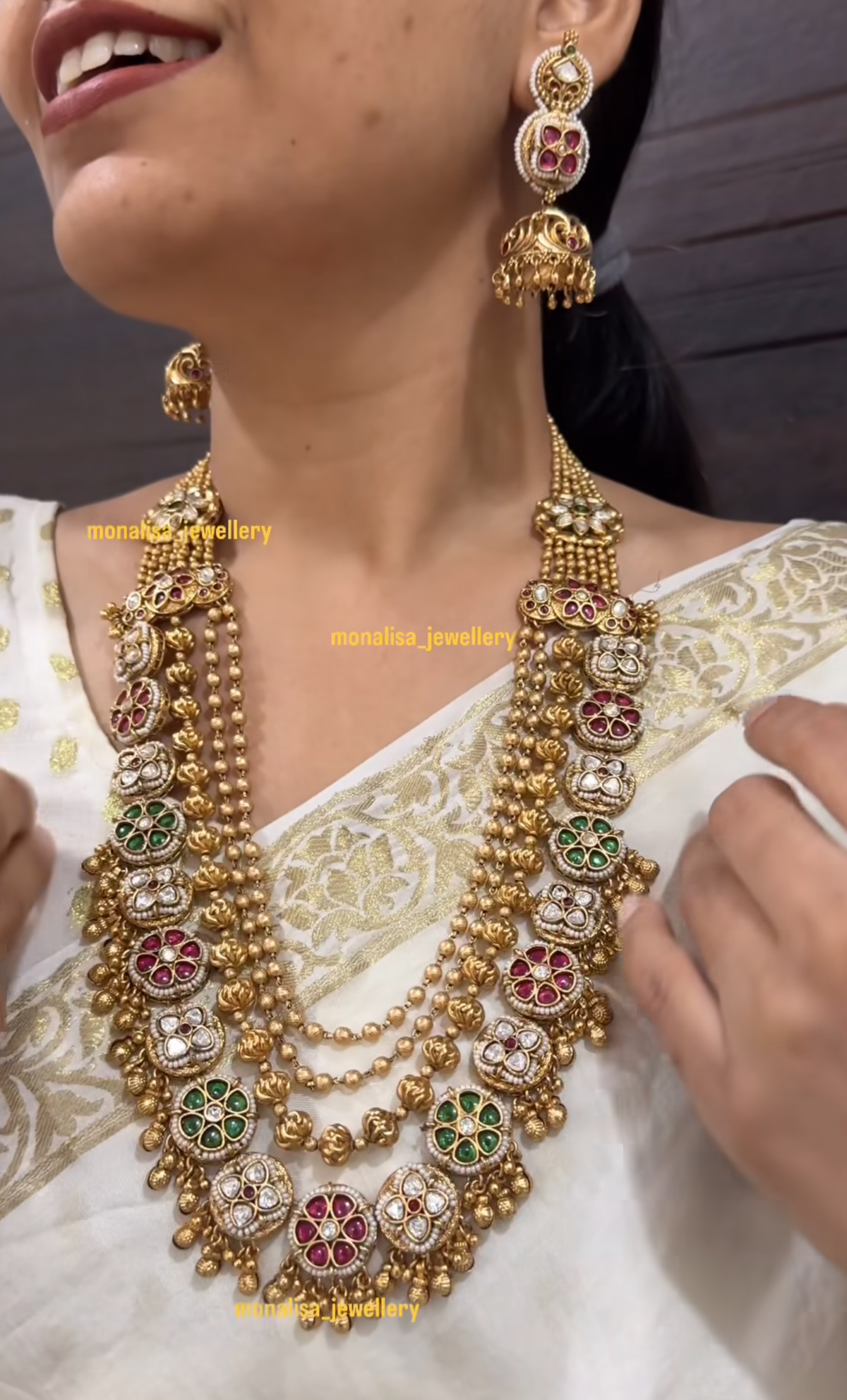 Pushpa 2 Antique Designer Necklace Set