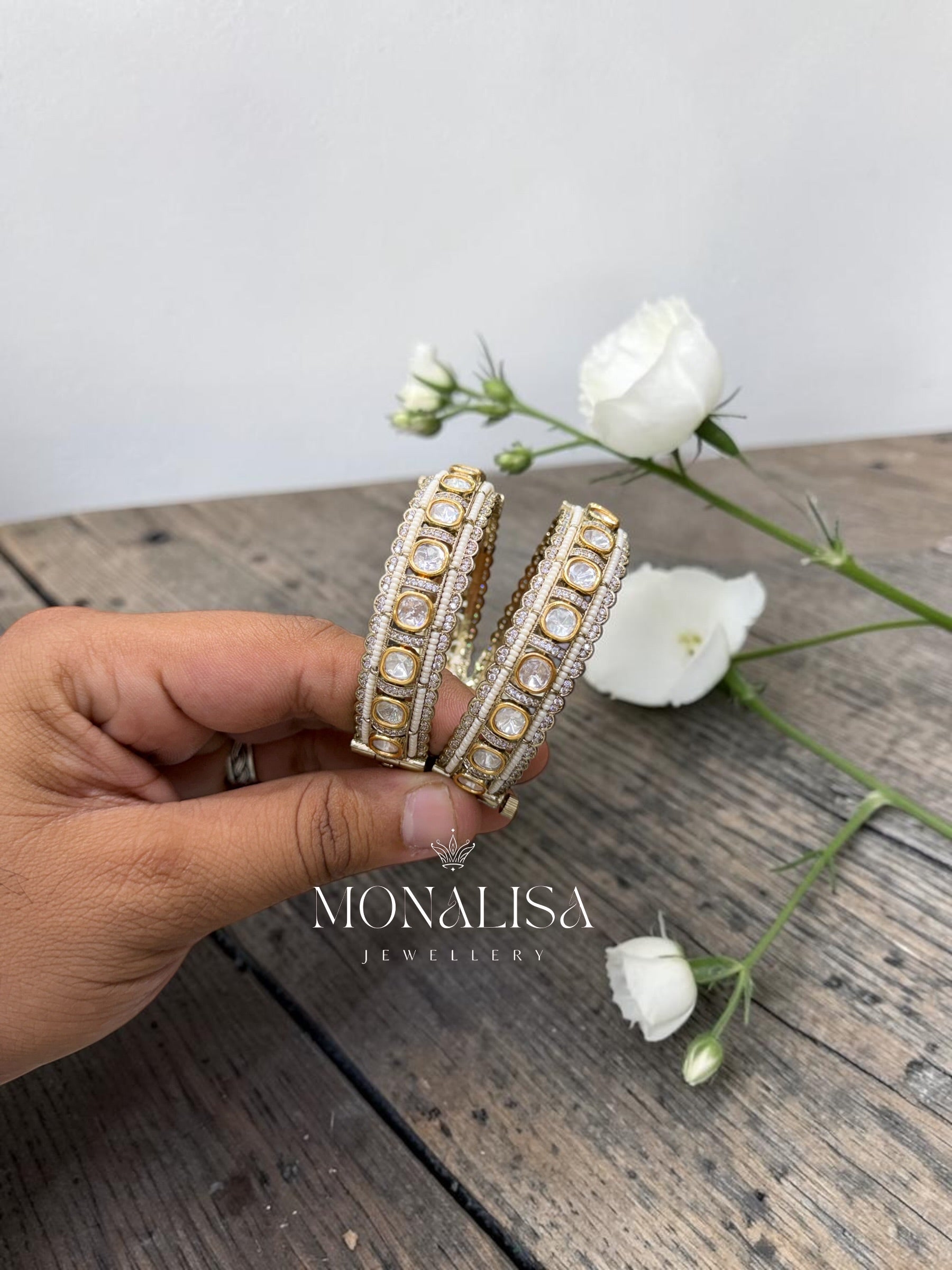 Maya Polki Designer Bangles
