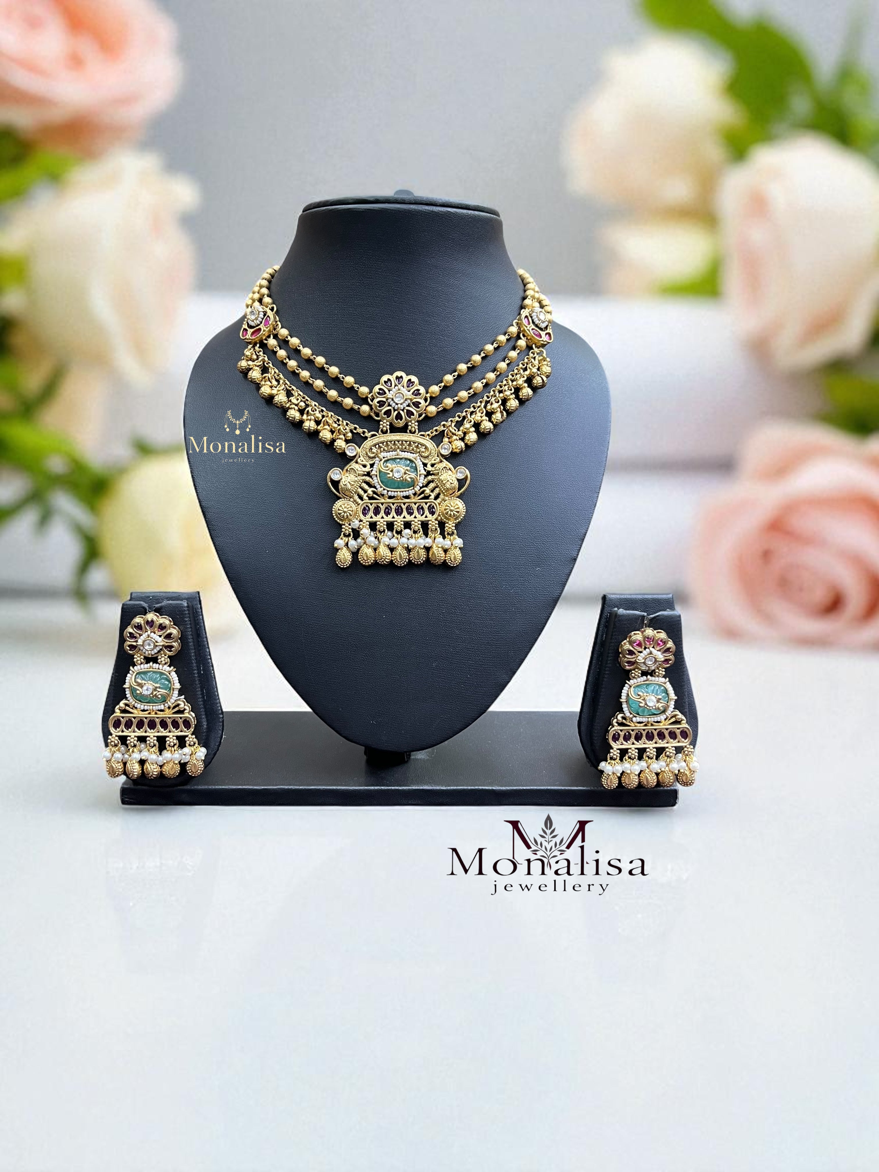 Viva Antique Designer Necklace Set