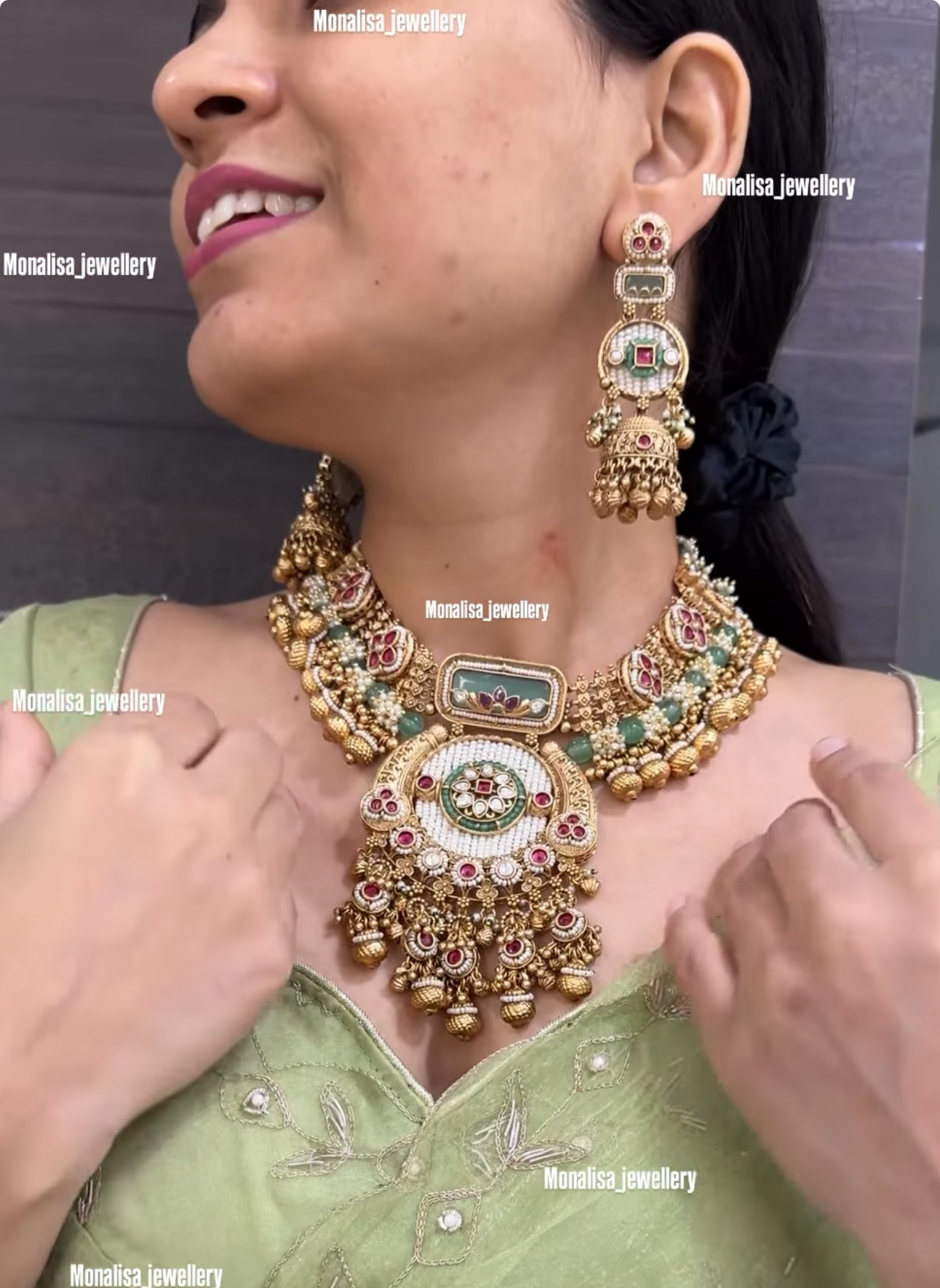 Shrija Antique Designer Necklace Set