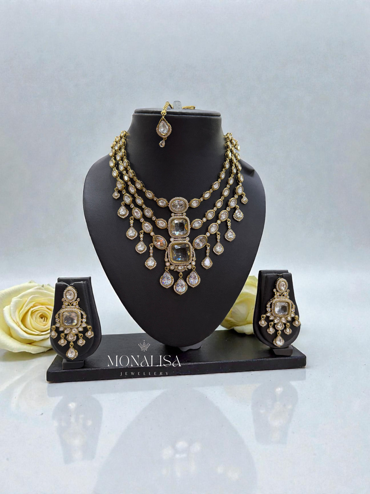 Palak Polki Designer Necklace Set