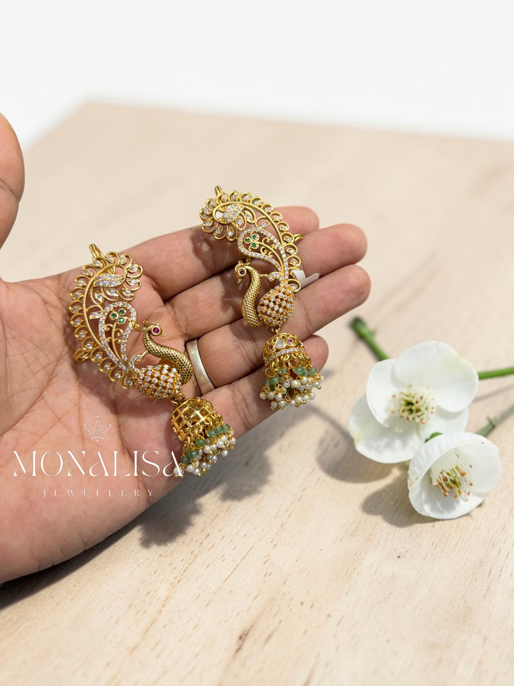 Morla kundan Desinger Kaan Earing